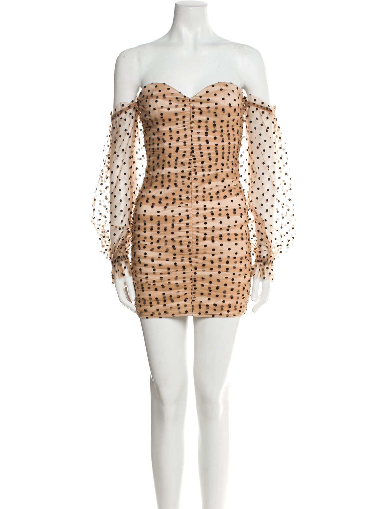 Majorelle Polka Dot Print Mini Dress