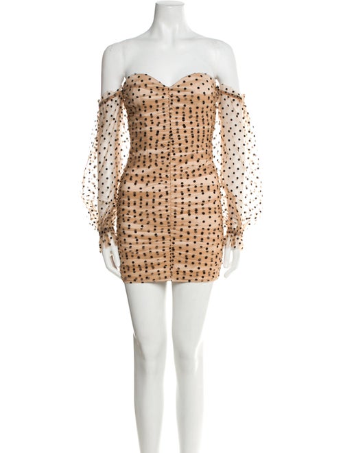 Majorelle Polka Dot Print Mini Dress