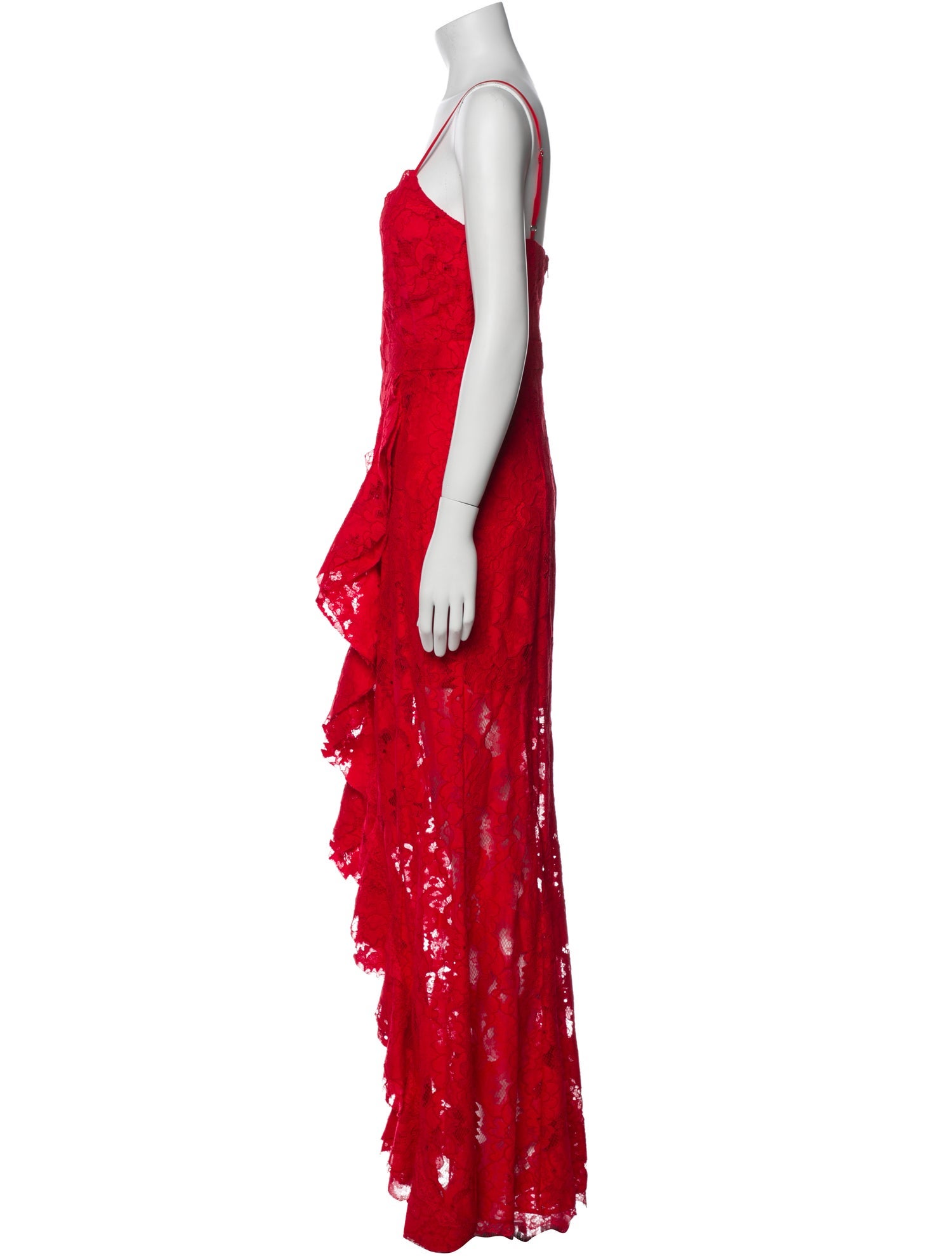 Majorelle Lace Pattern Long Dress