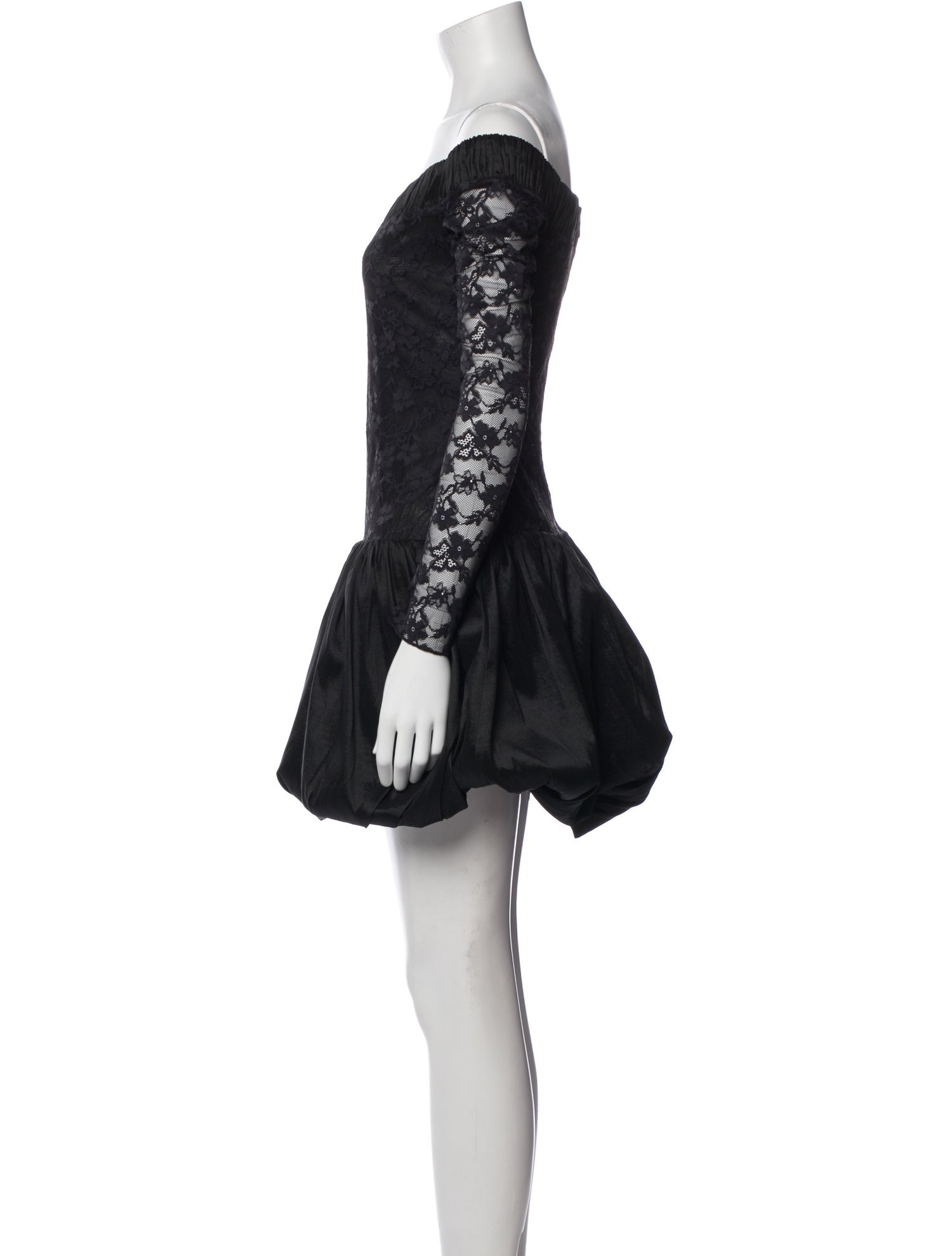 Majorelle Lace Pattern Mini Dress