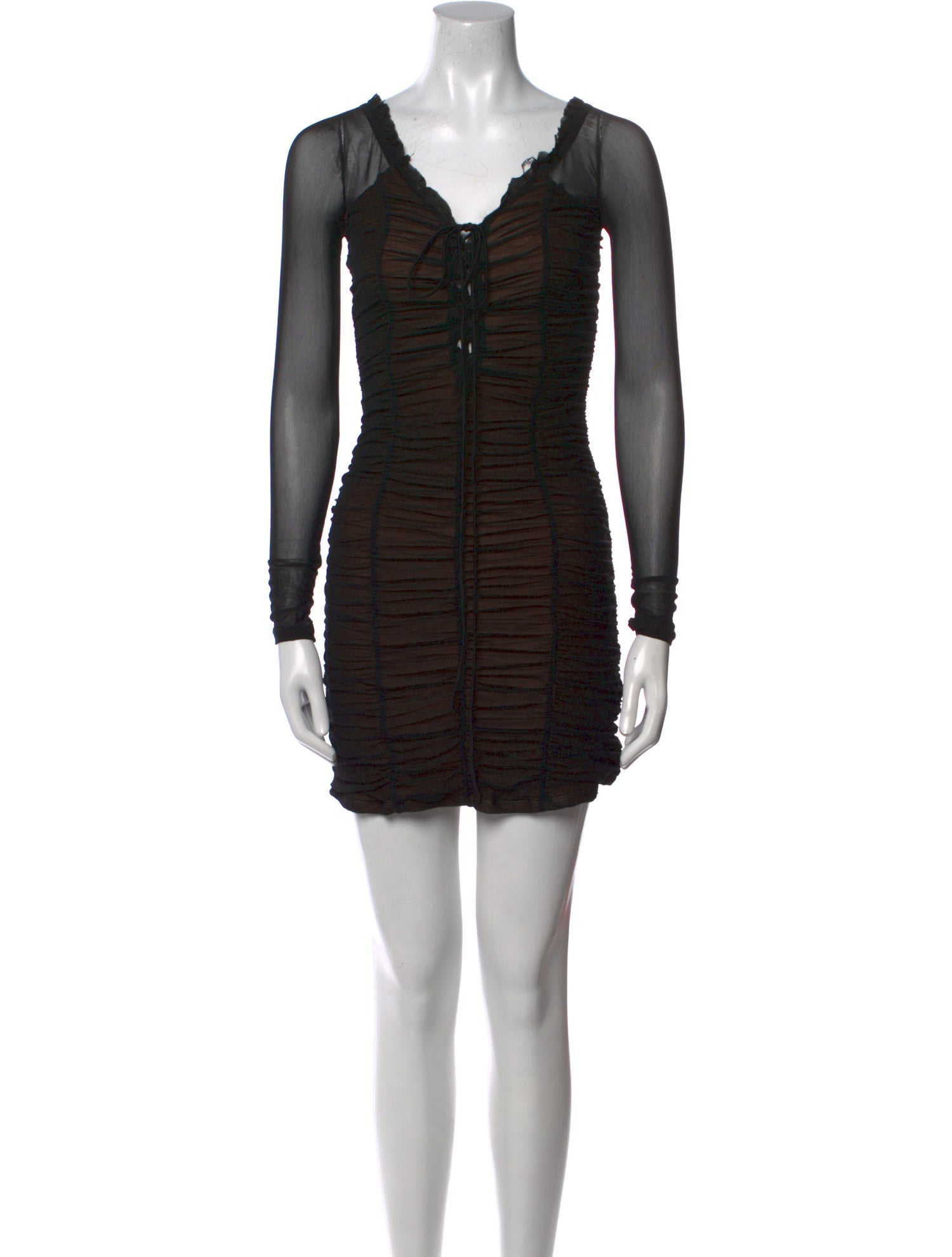 Majorelle V-Neck Mini Dress