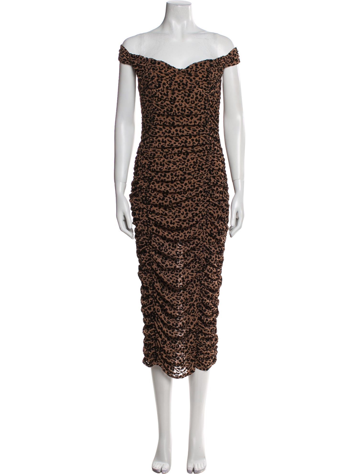 Majorelle Animal Print Midi Length Dress