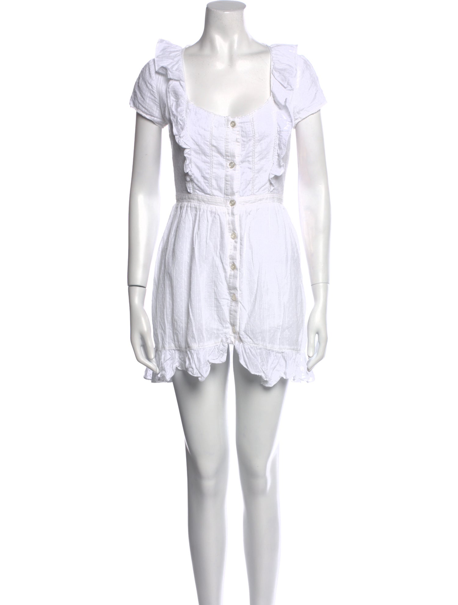 Majorelle Square Neckline Mini Dress