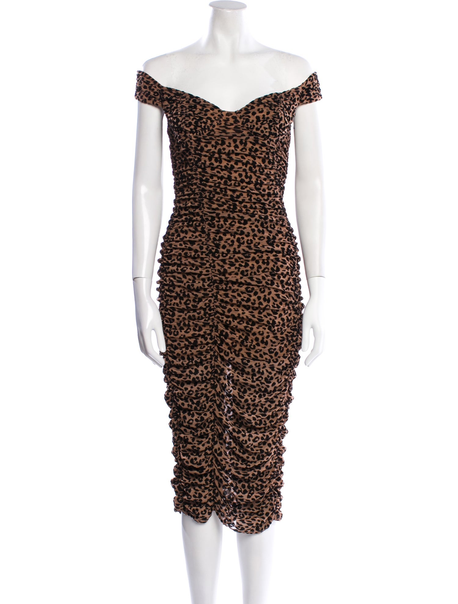 Majorelle Animal Print Midi Length Dress