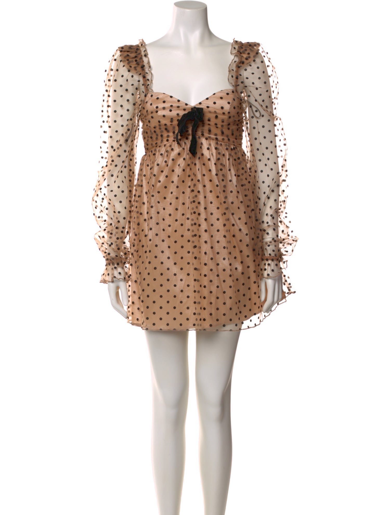 Majorelle Polka Dot Print Mini Dress