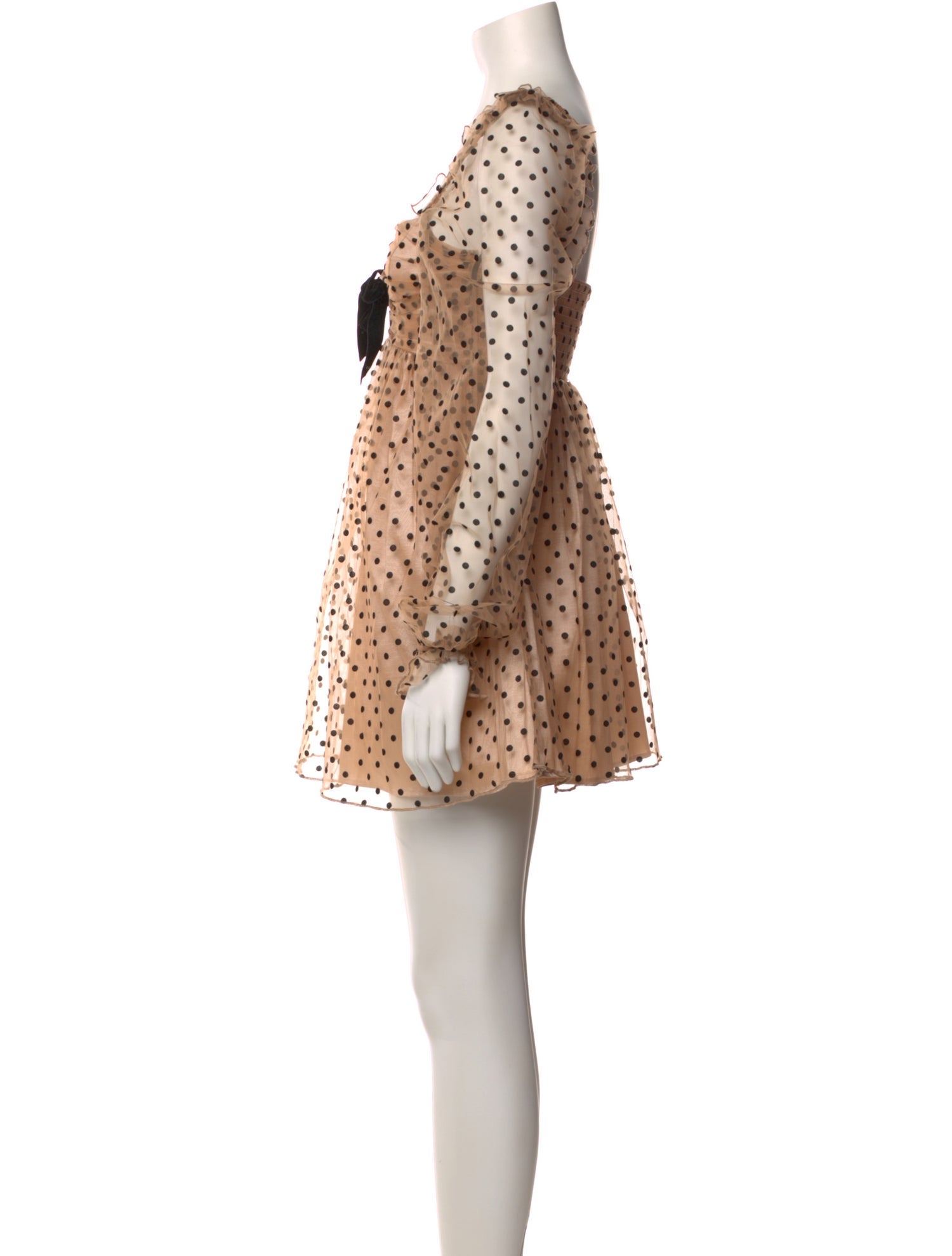 Majorelle Polka Dot Print Mini Dress