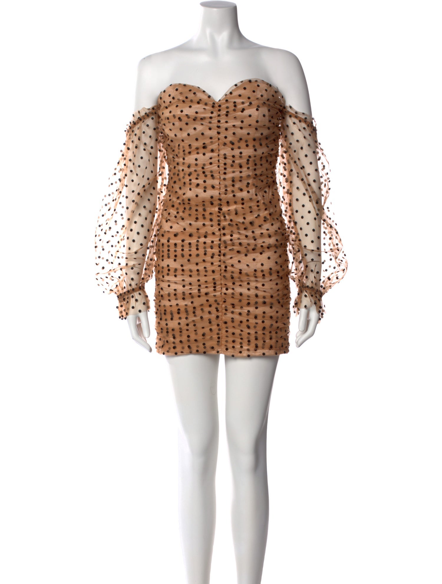 Majorelle Polka Dot Print Mini Dress w/ Tags