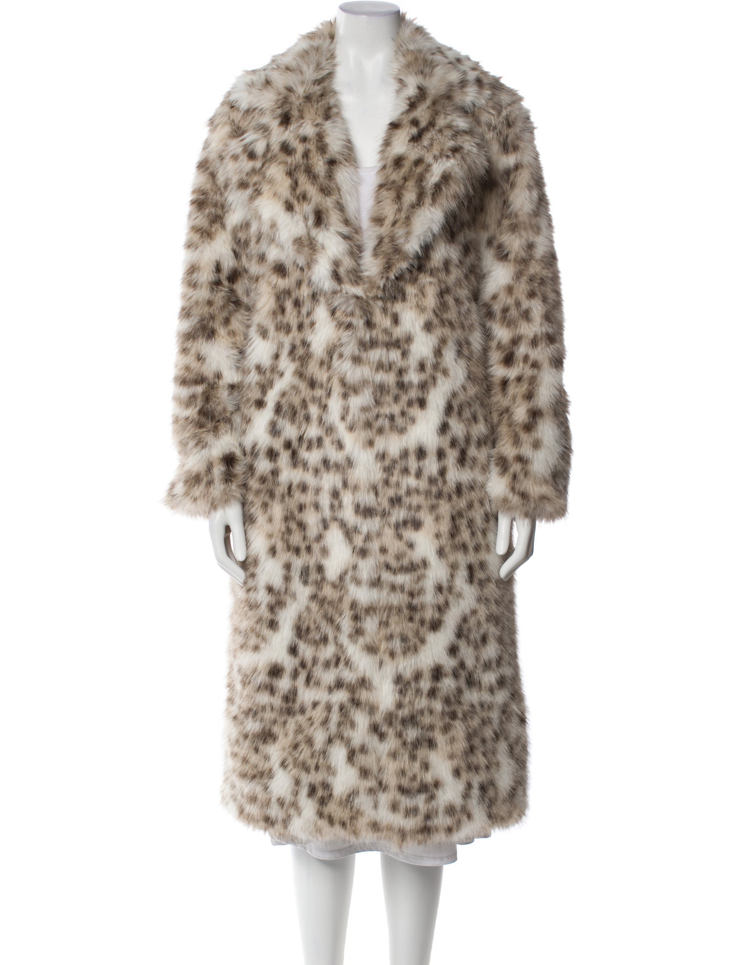 Majorelle Animal Print Faux Fur Coat