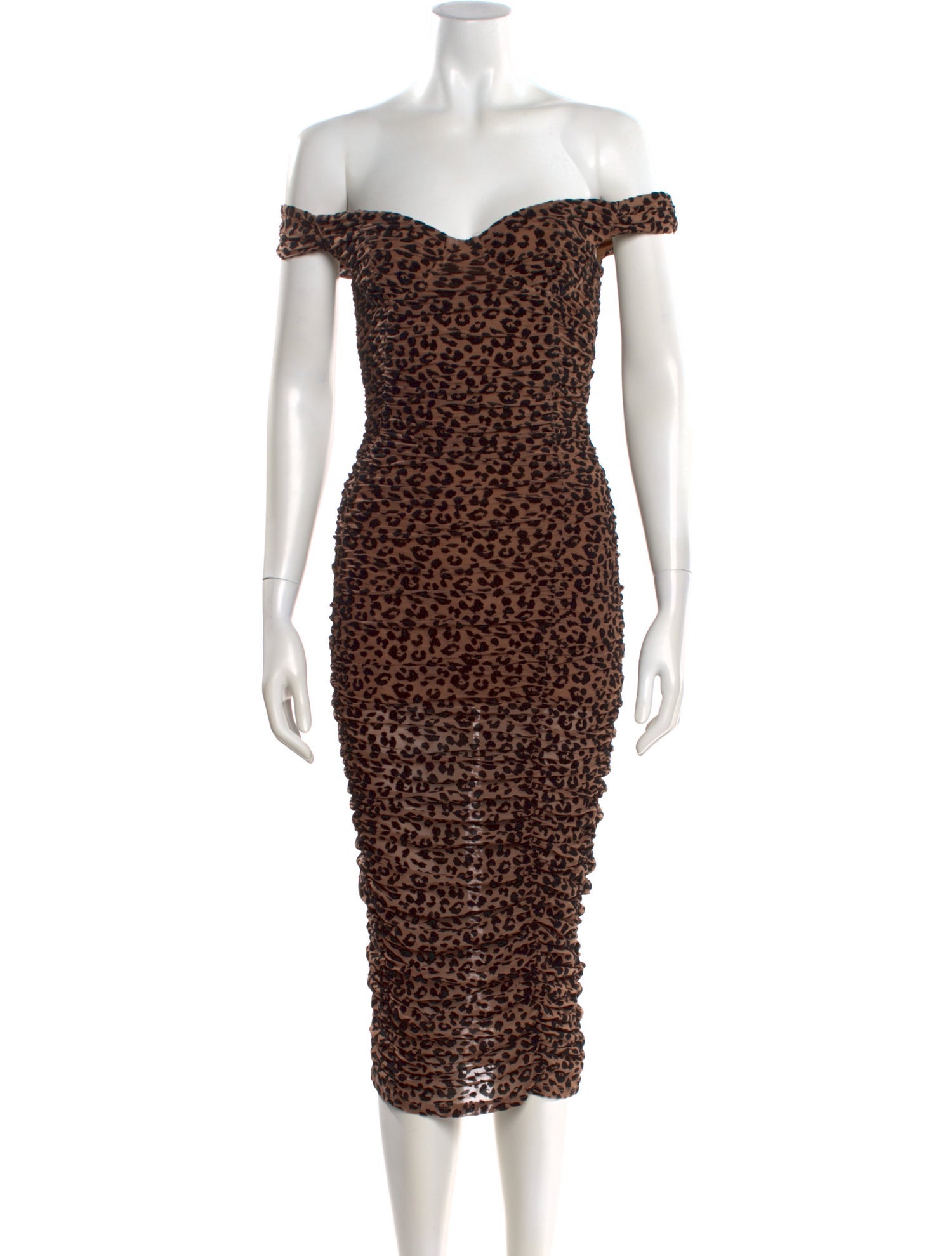 Majorelle Animal Print Midi Length Dress