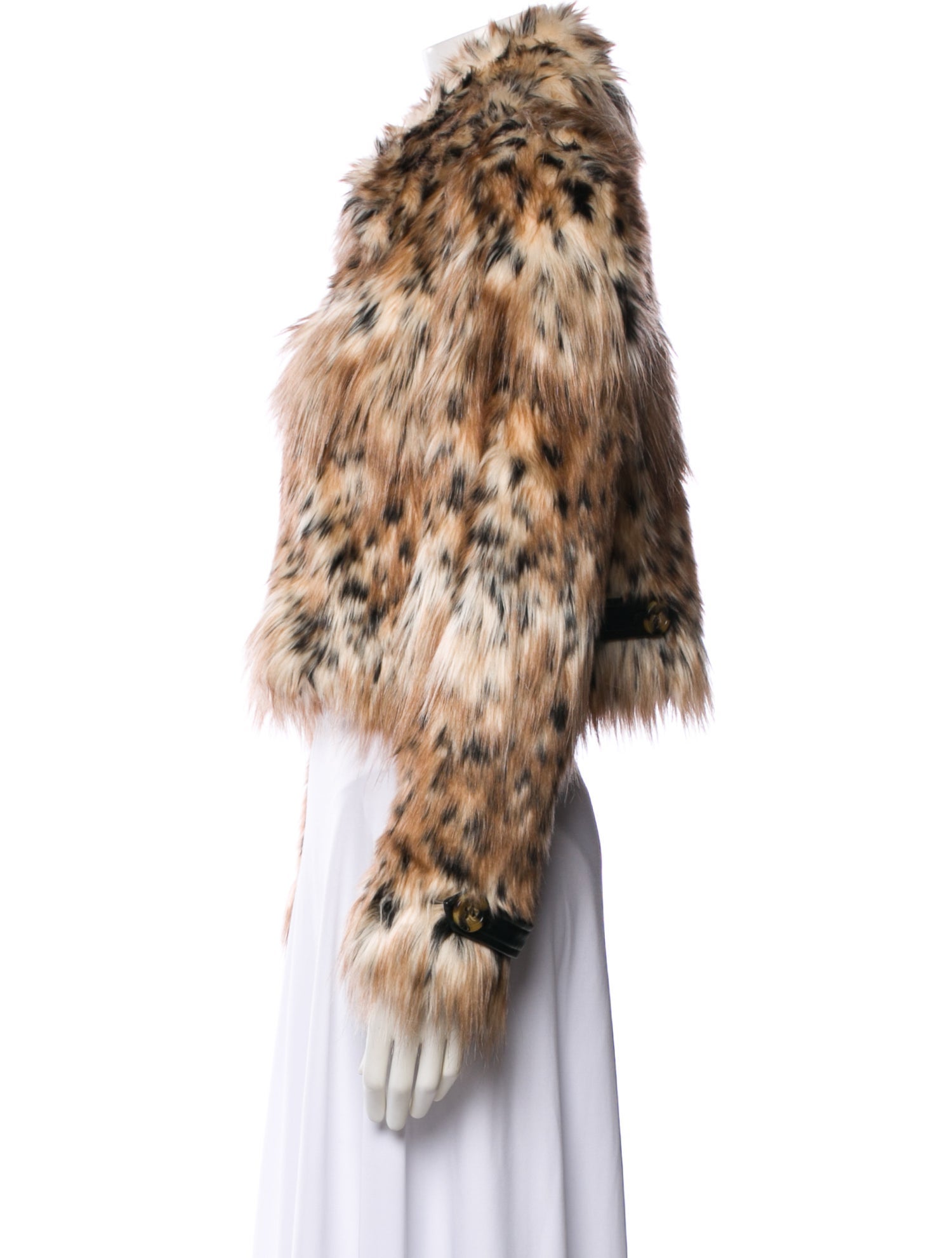 Majorelle Faux Fur Animal Print Faux Fur Jacket
