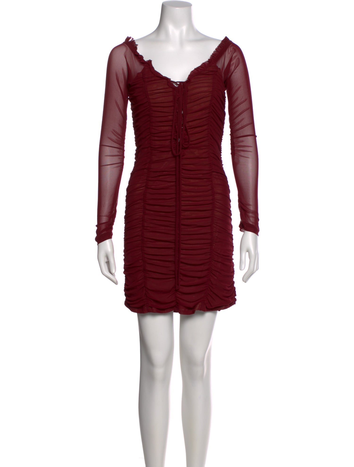 Majorelle V-Neck Mini Dress
