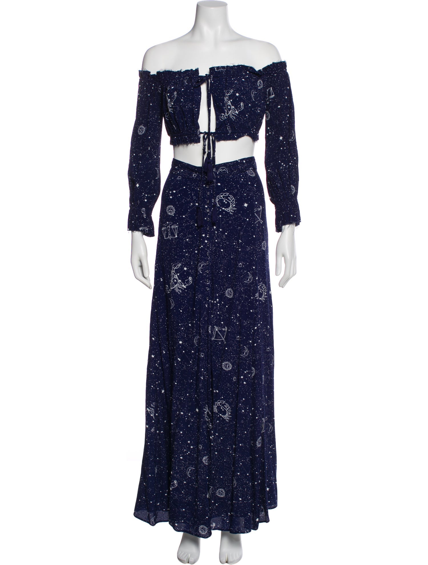 Majorelle Printed Ruffle Embellishment Skirt Set