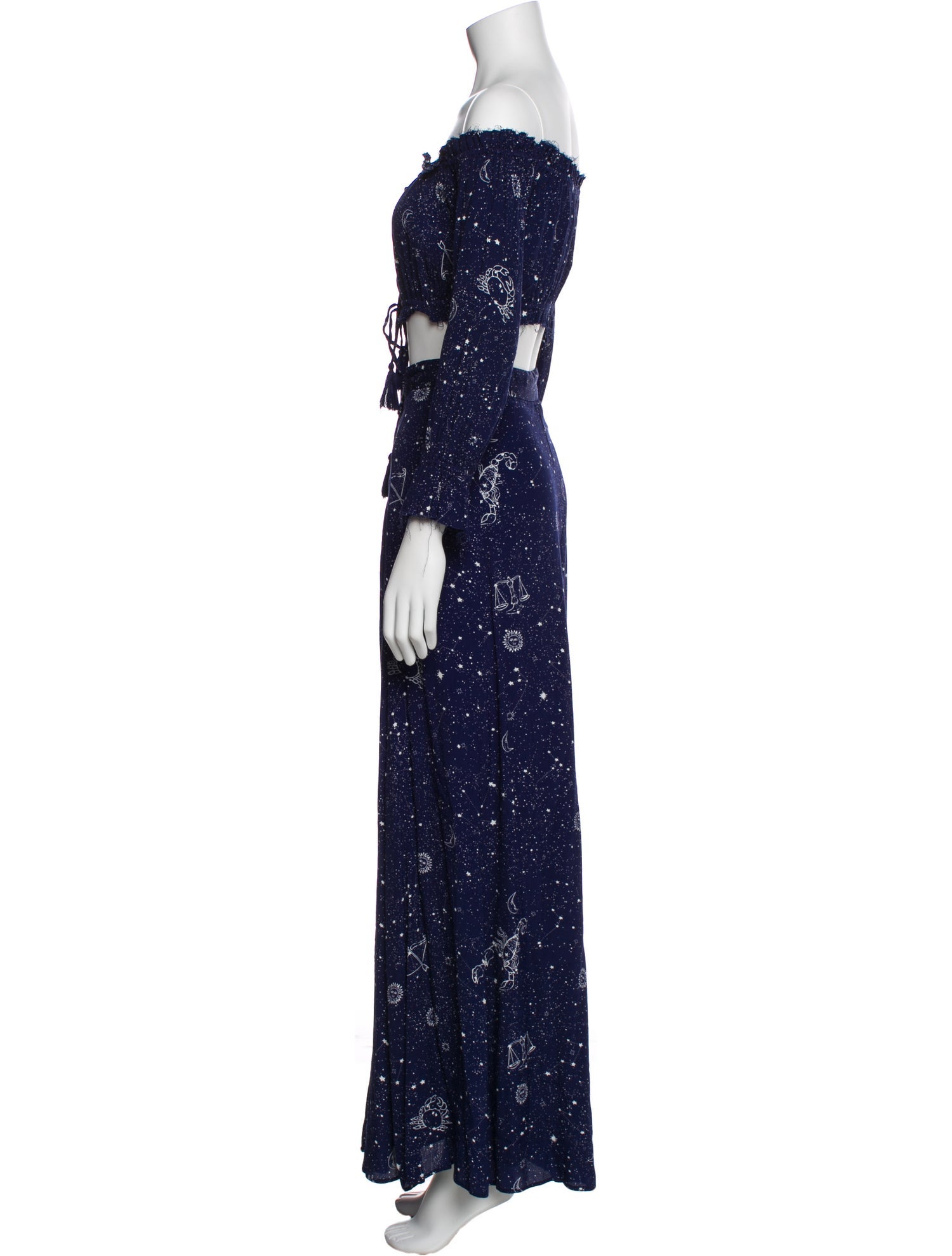 Majorelle Printed Ruffle Embellishment Skirt Set