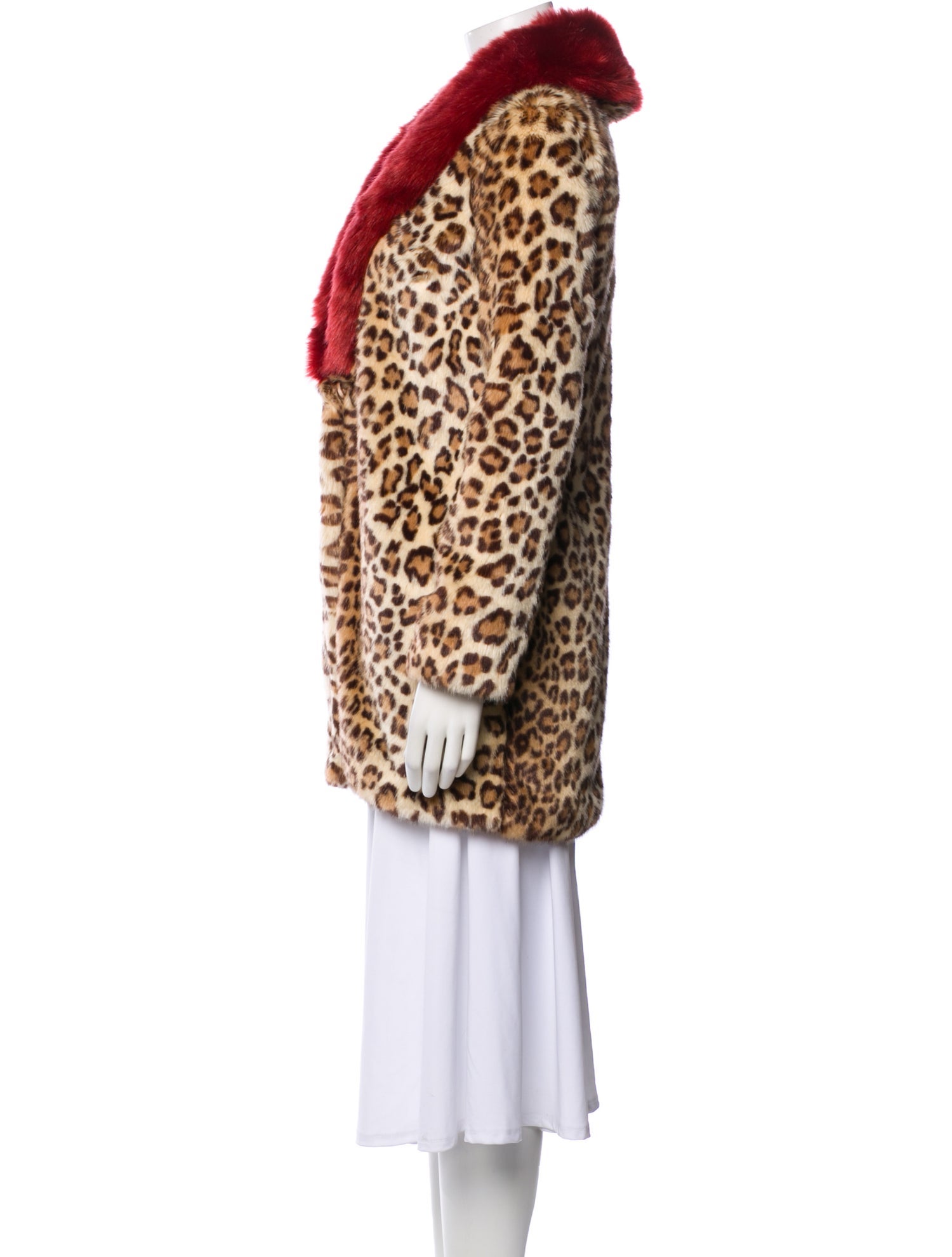 Majorelle Animal Print Faux Fur Coat