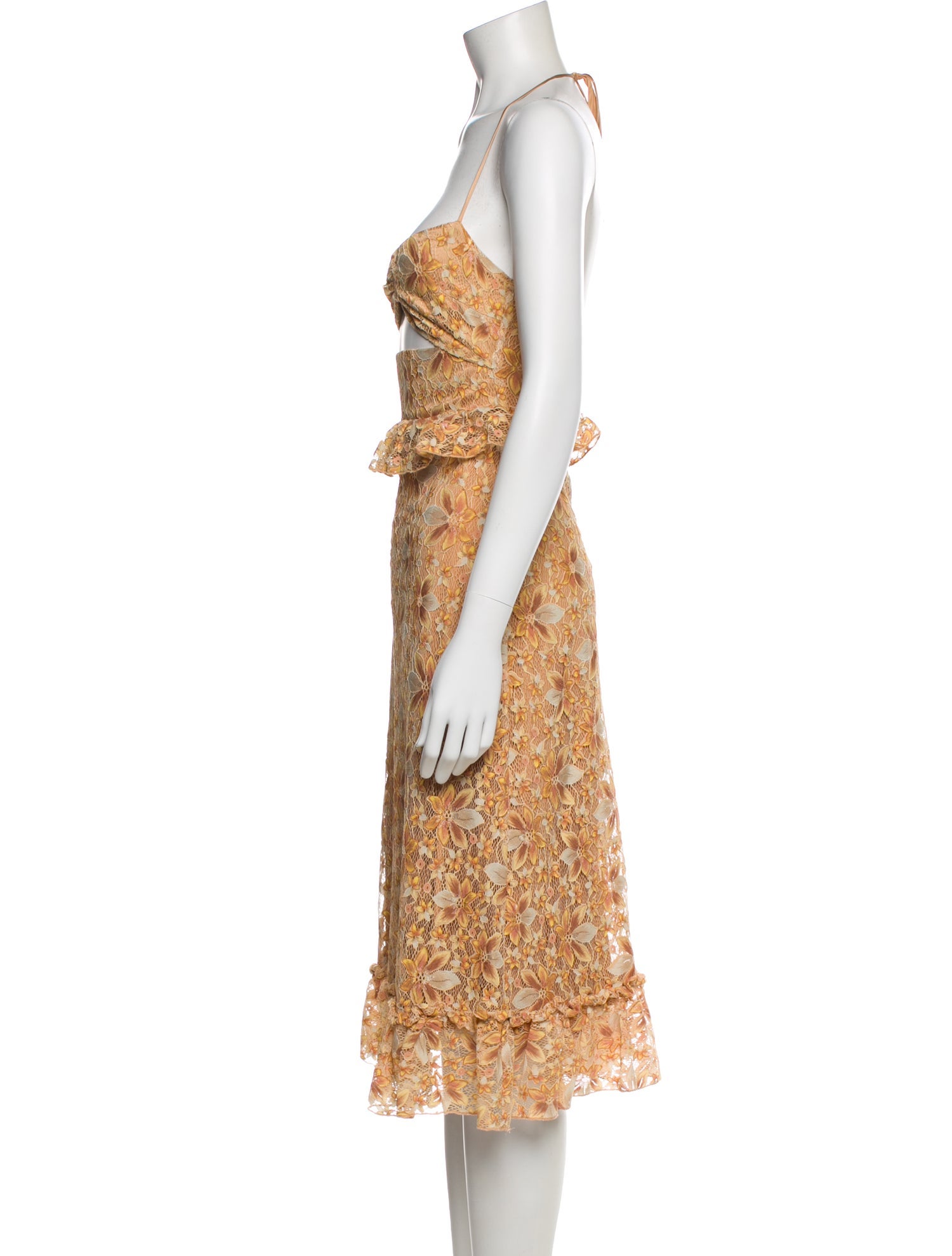 Majorelle Halterneck Midi Length Dress