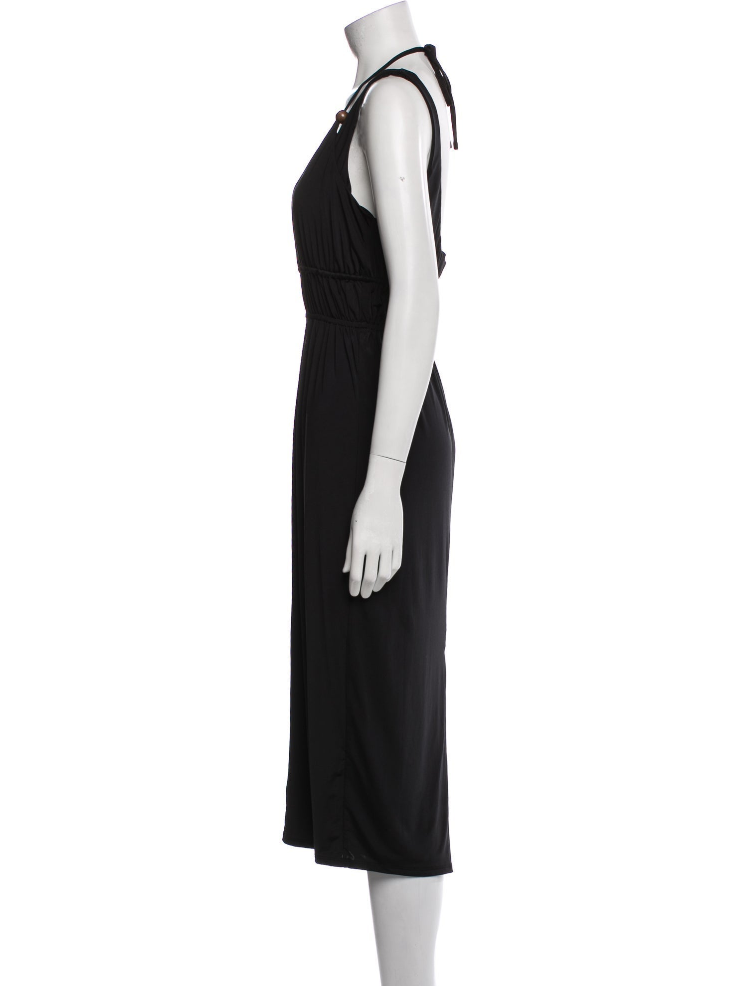 Majorelle V-Neck Midi Length Dress