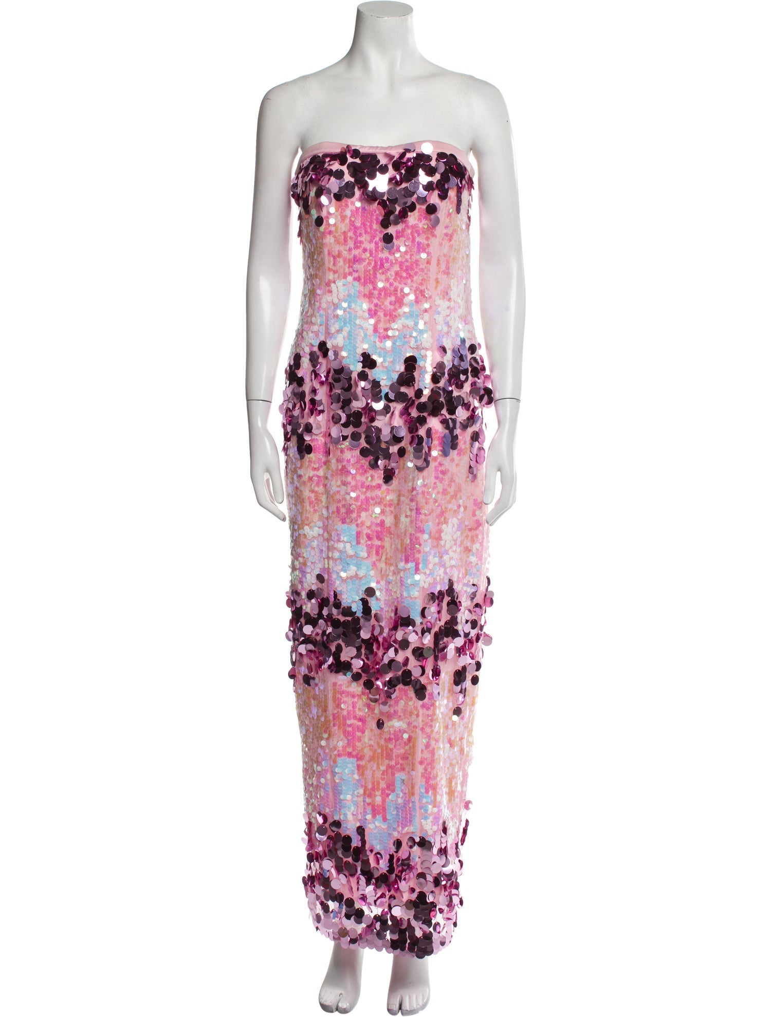 Majorelle Colorblock Pattern Long Dress