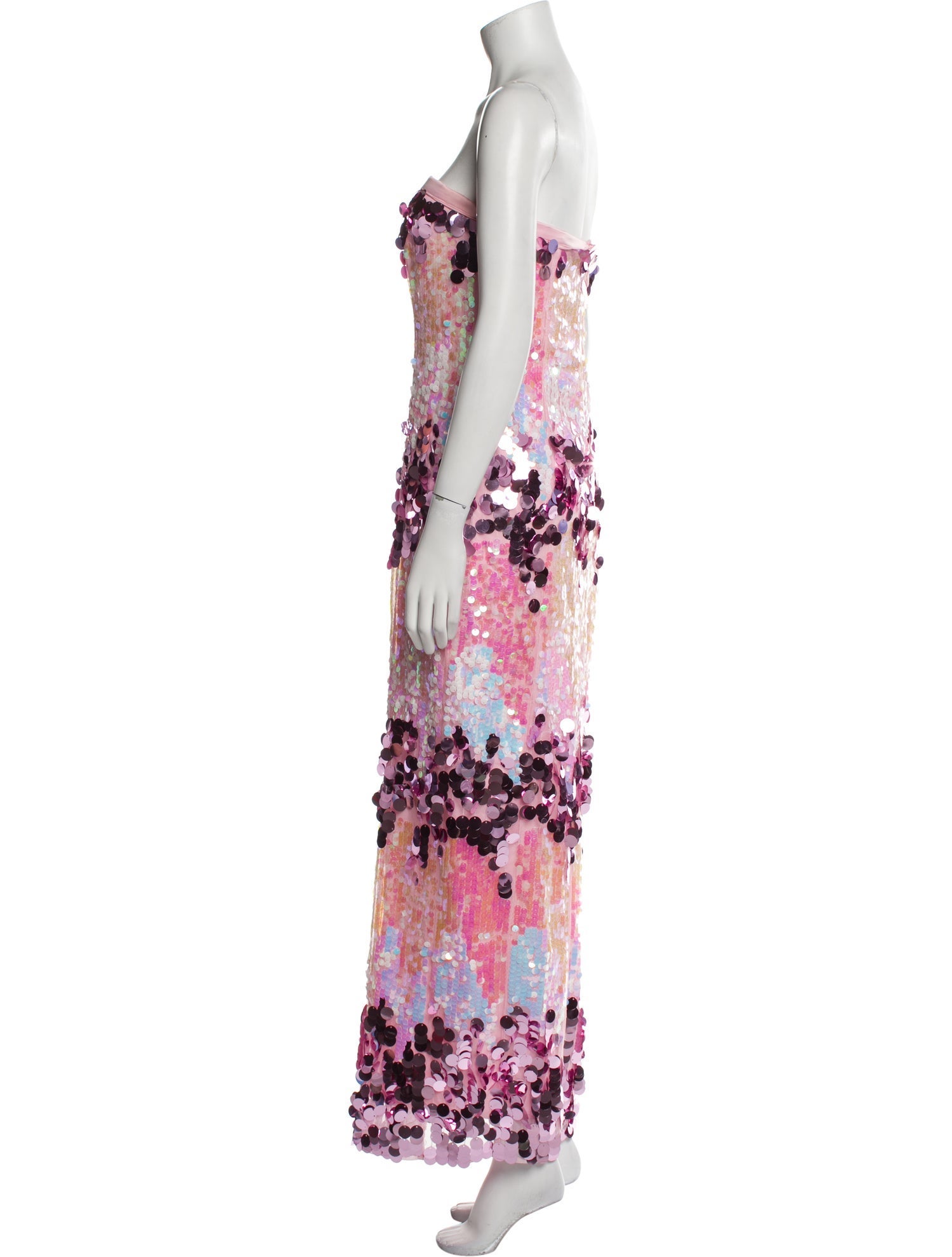 Majorelle Colorblock Pattern Long Dress
