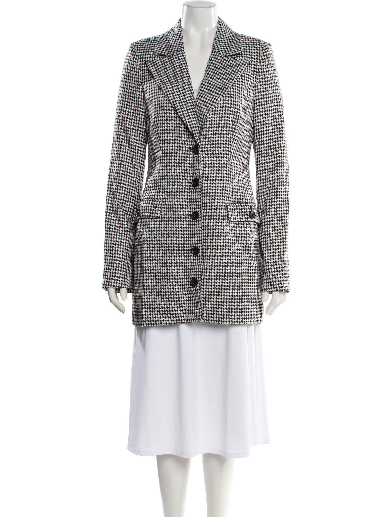 Majorelle Houndstooth Print Mini Dress