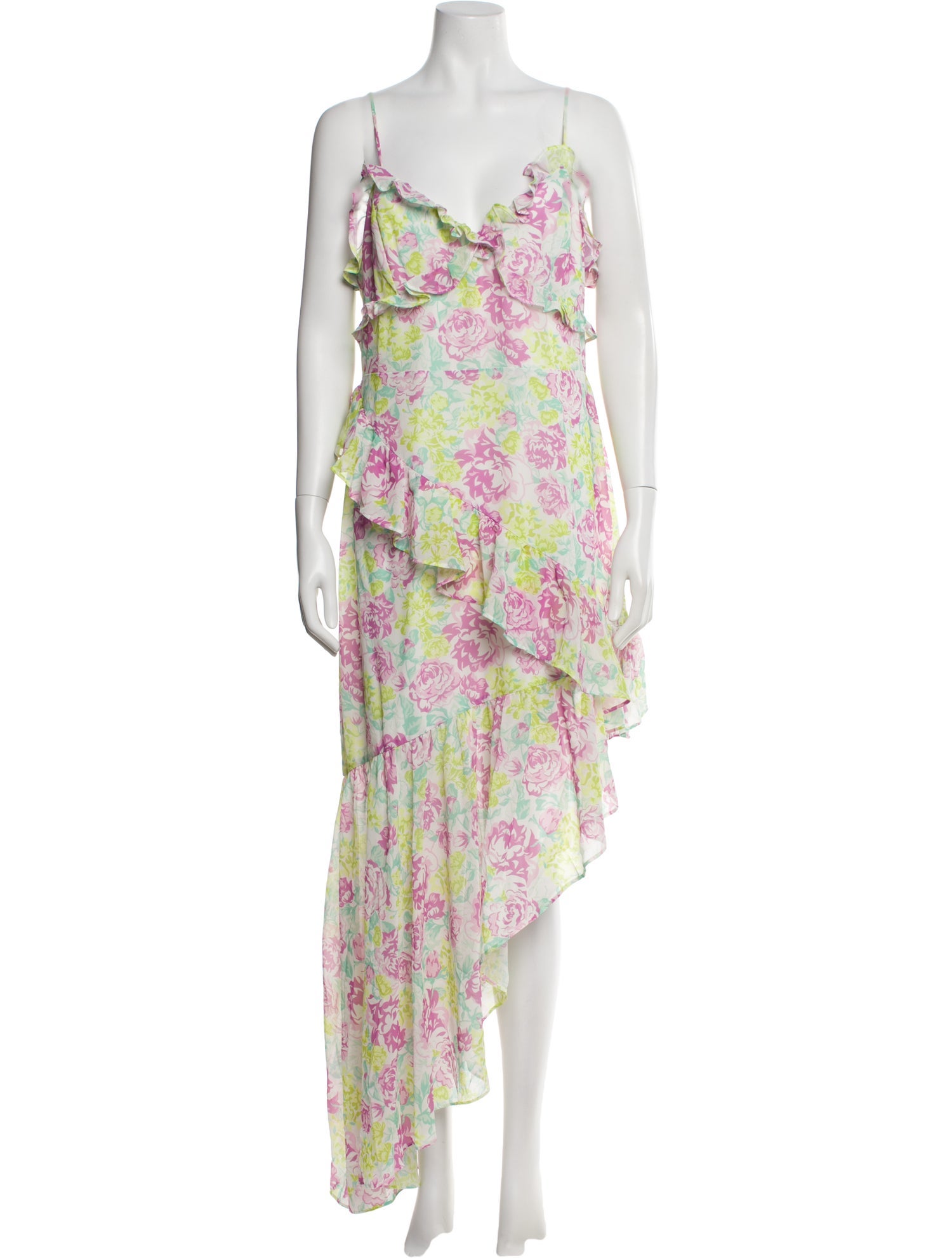 Majorelle Floral Print Long Dress