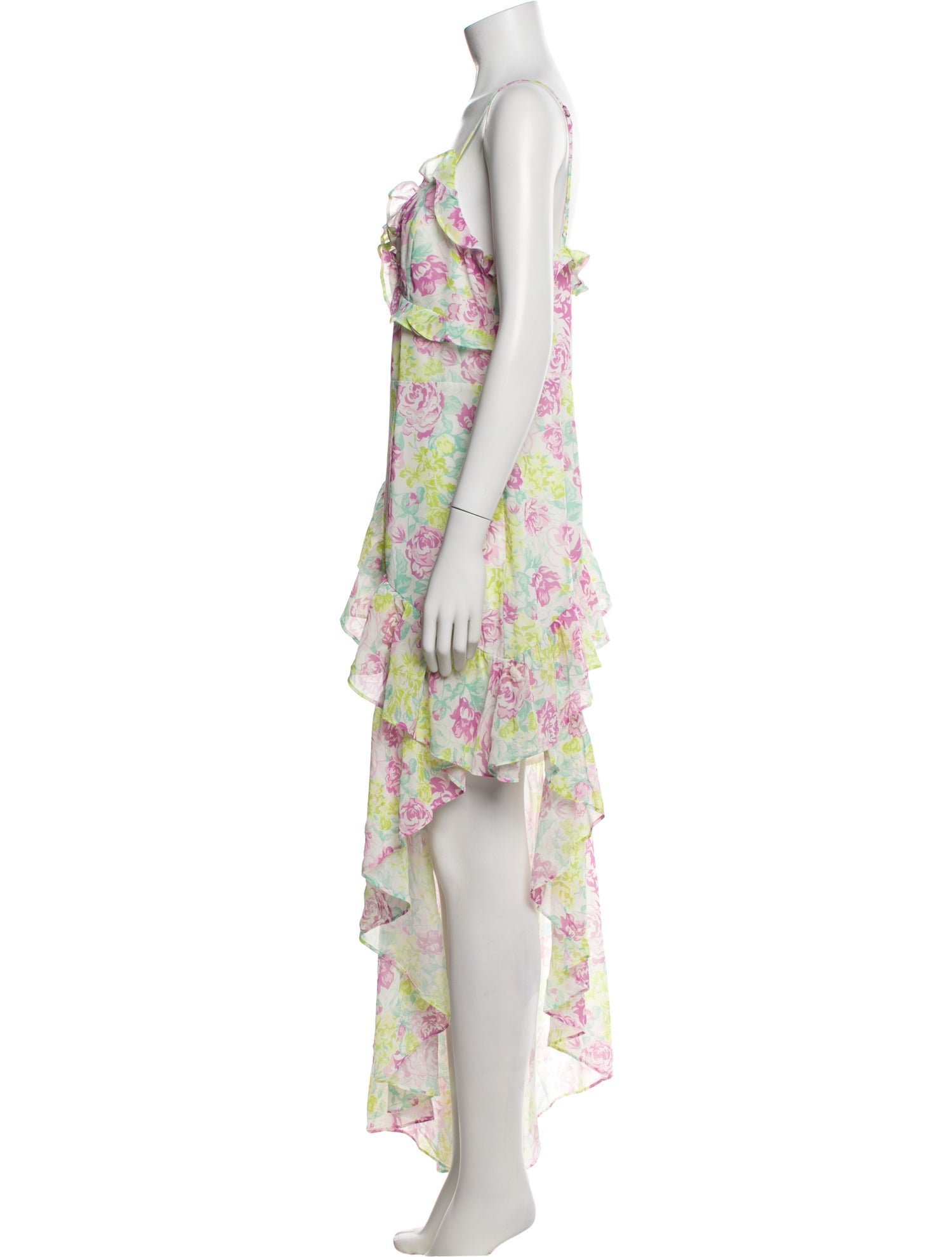 Majorelle Floral Print Long Dress