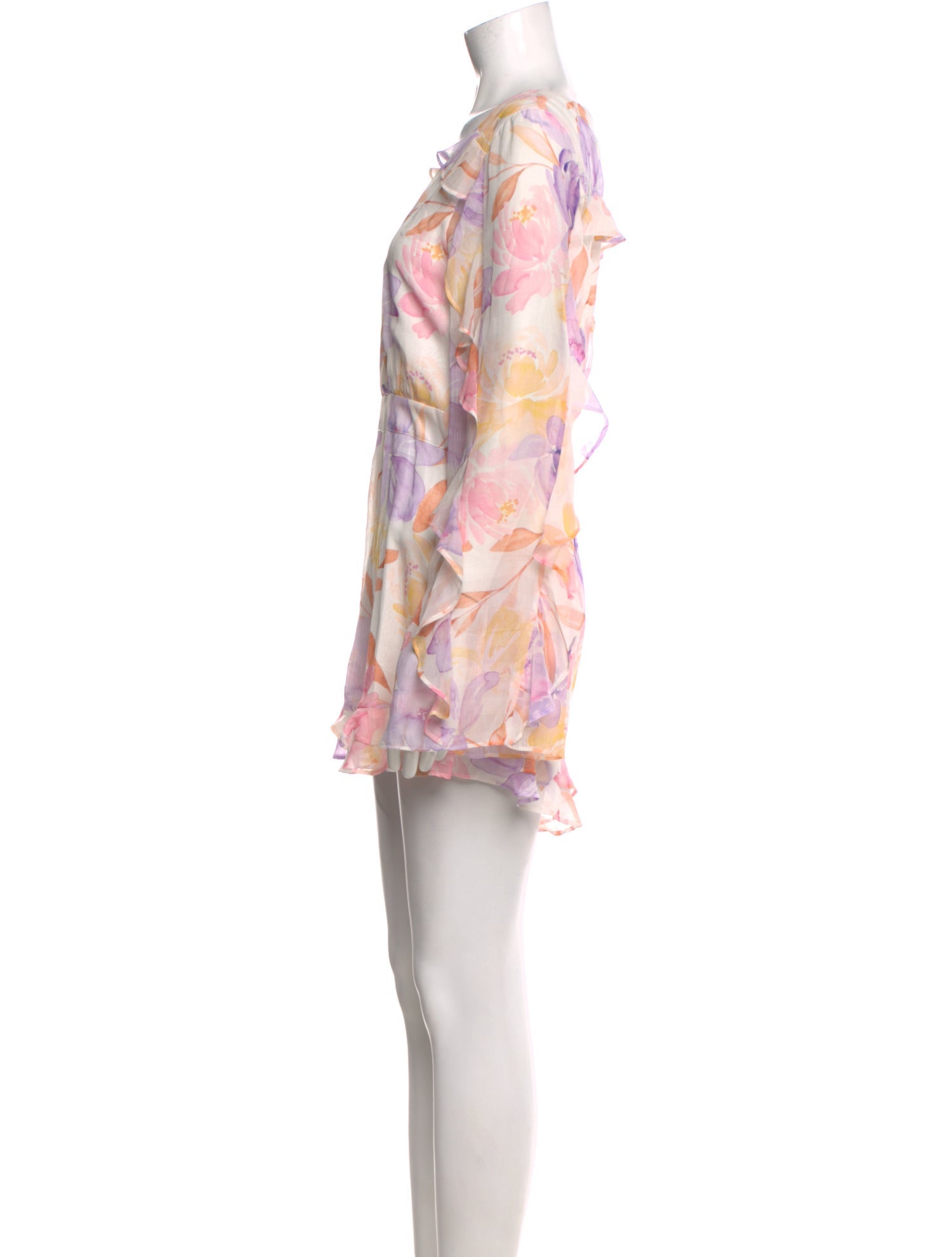 Majorelle Paisley Print V-Neck Romper