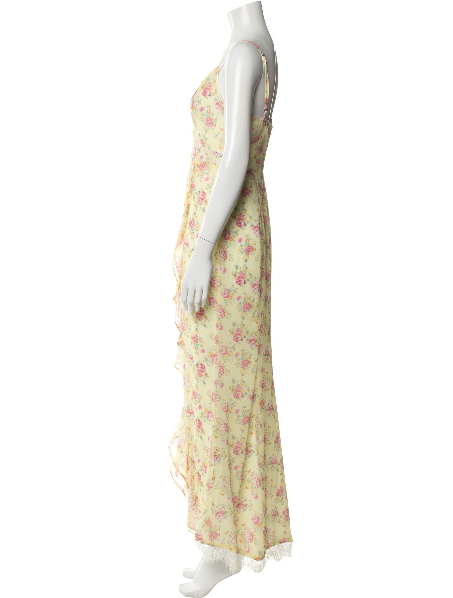 Majorelle Floral Print Long Dress