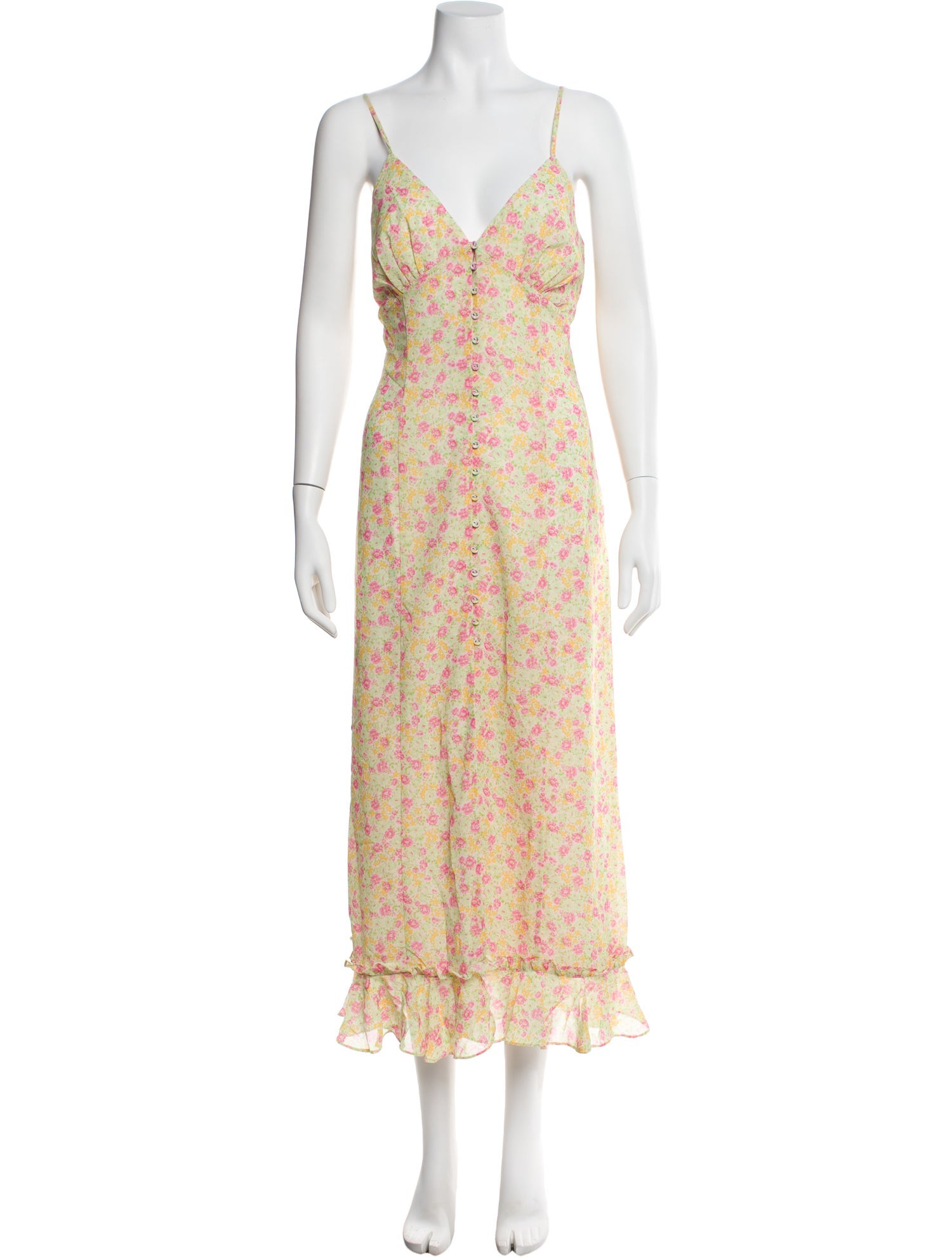 Majorelle Floral Print Long Dress