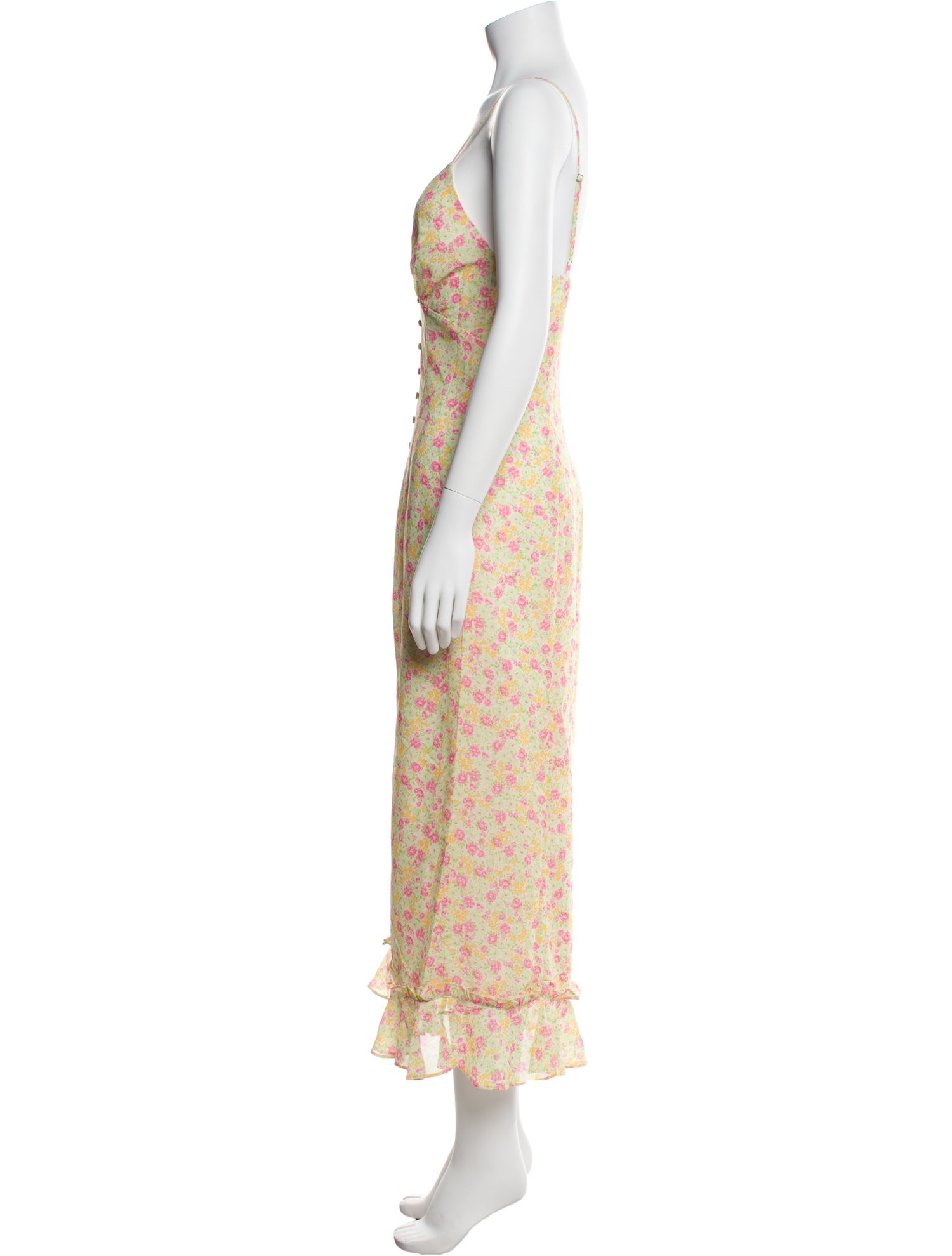 Majorelle Floral Print Long Dress