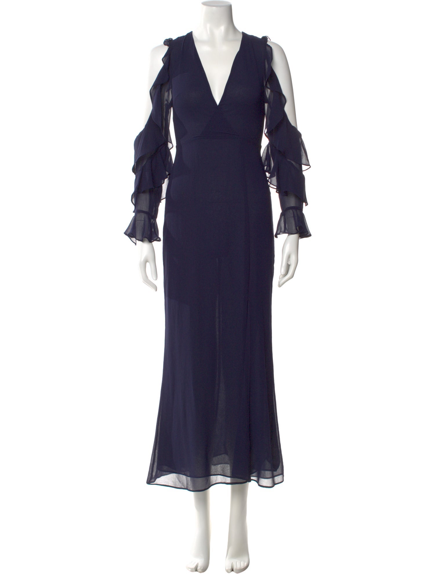 Majorelle V-Neck Long Dress