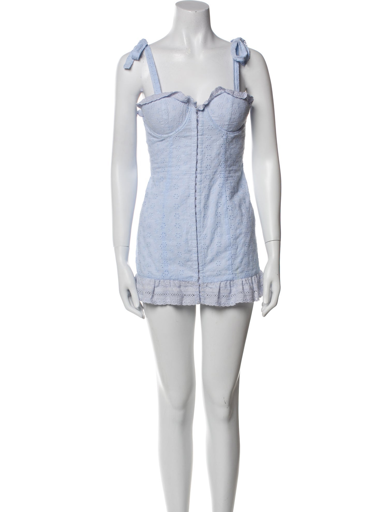 Majorelle Square Neckline Mini Dress