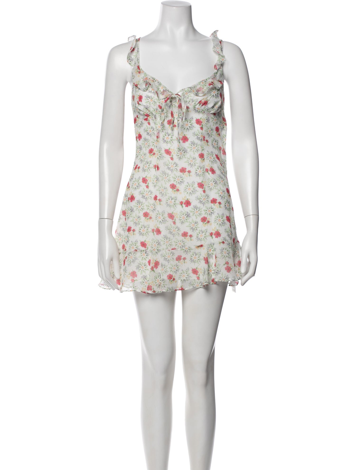 Majorelle Floral Print Mini Dress
