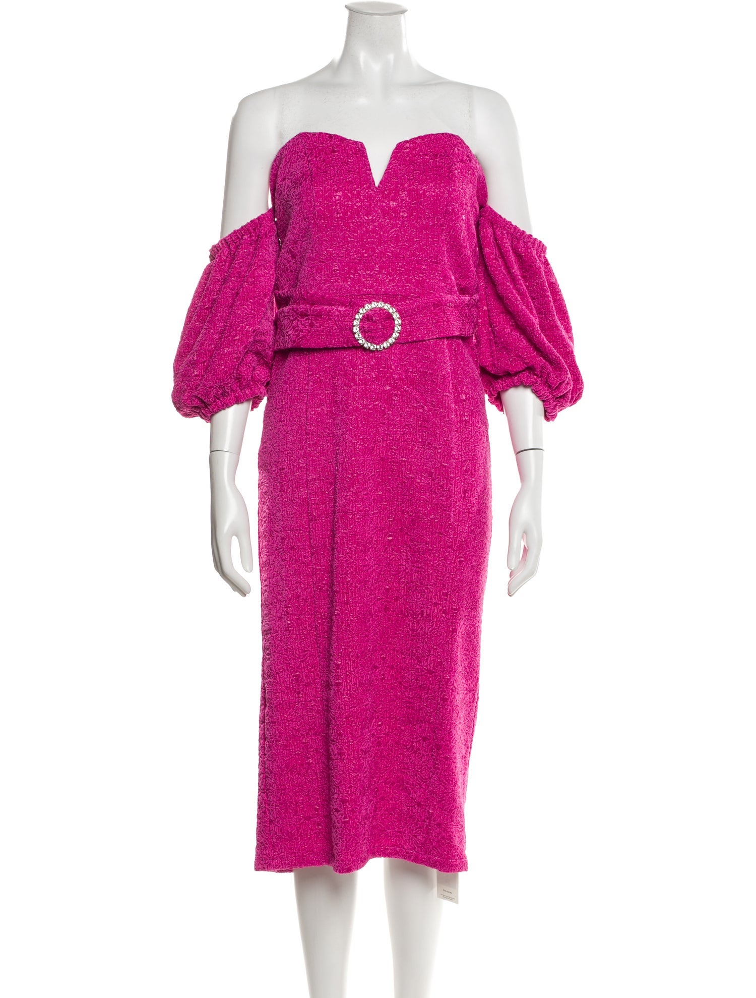 Majorelle Strapless Knee-Length Dress