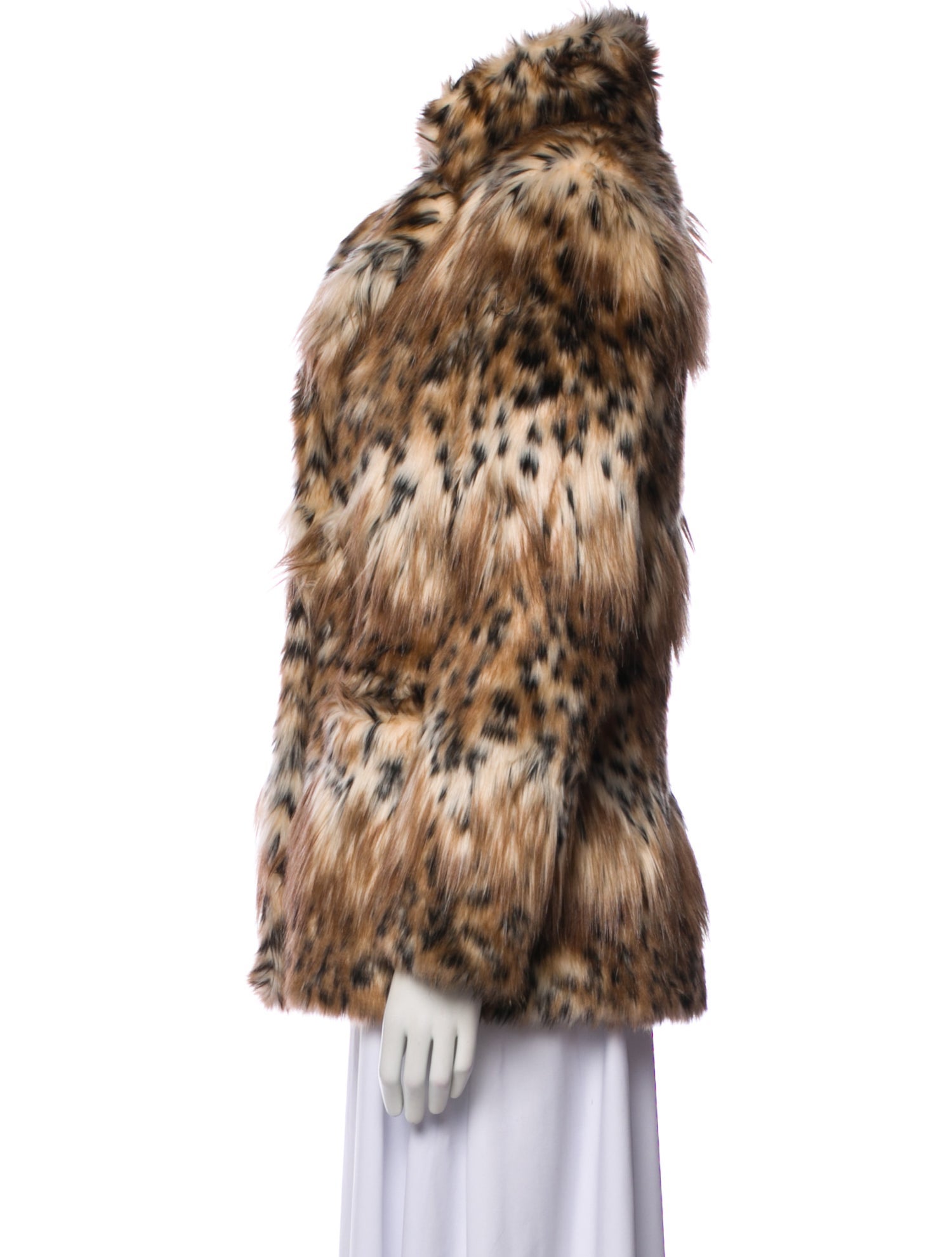 Majorelle Animal Print Faux Fur Coat