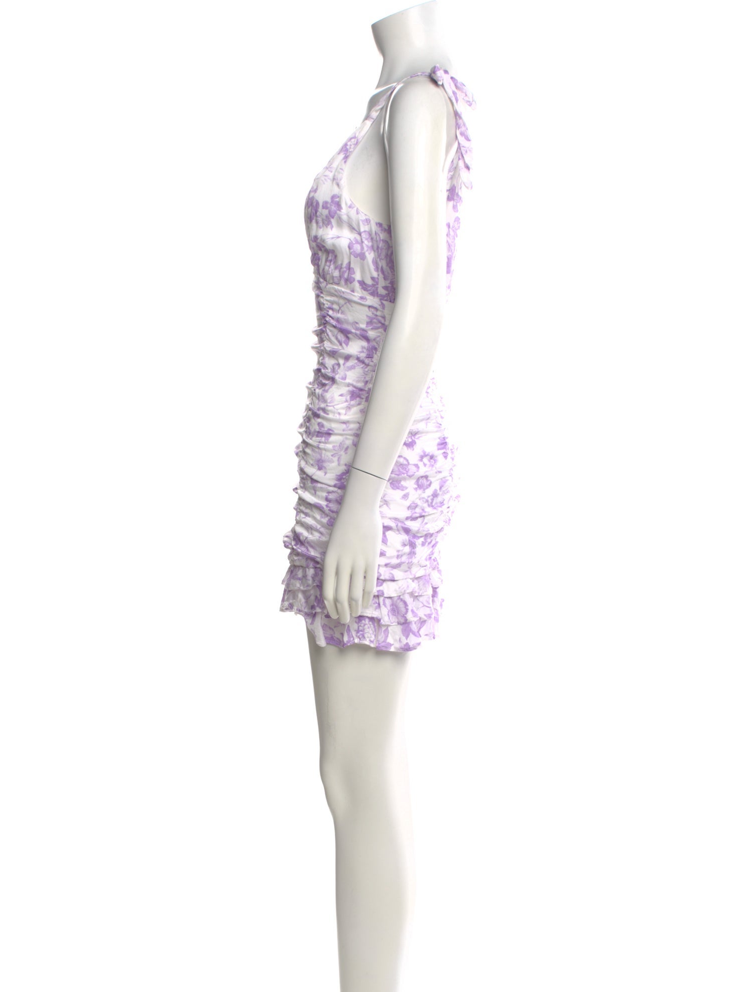 Majorelle Floral Print Mini Dress