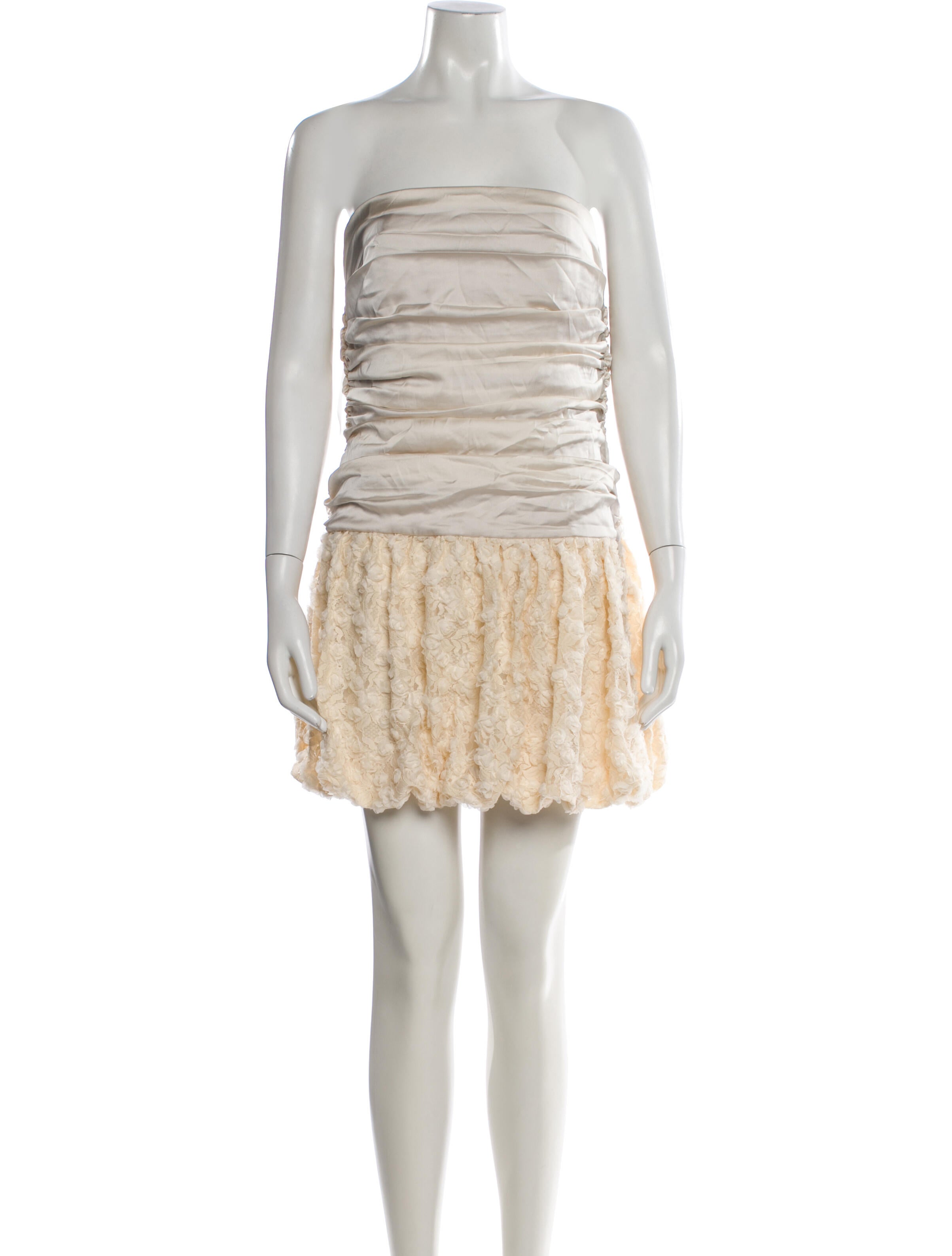 Majorelle Lace Pattern Mini Dress