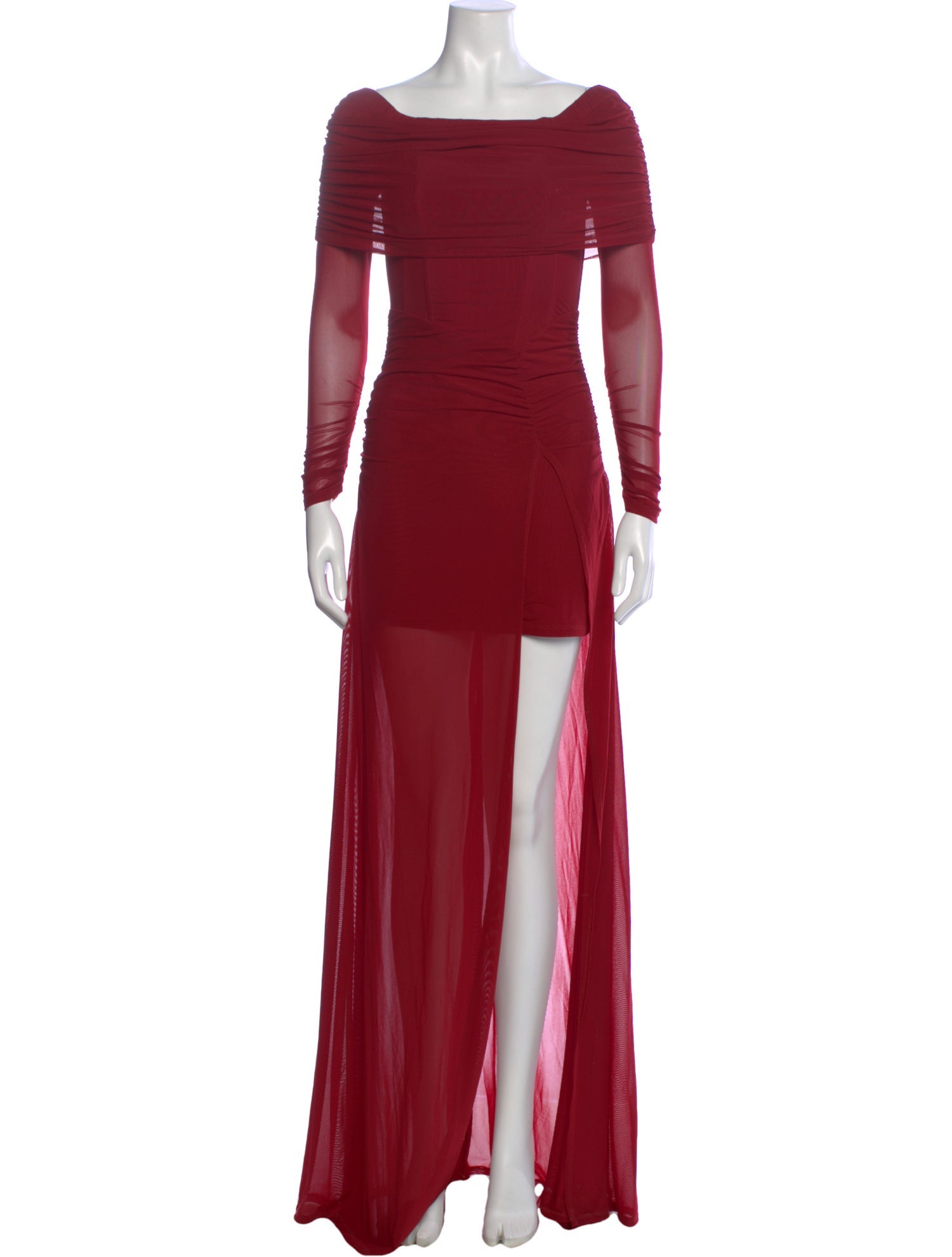 Majorelle Square Neckline Long Dress