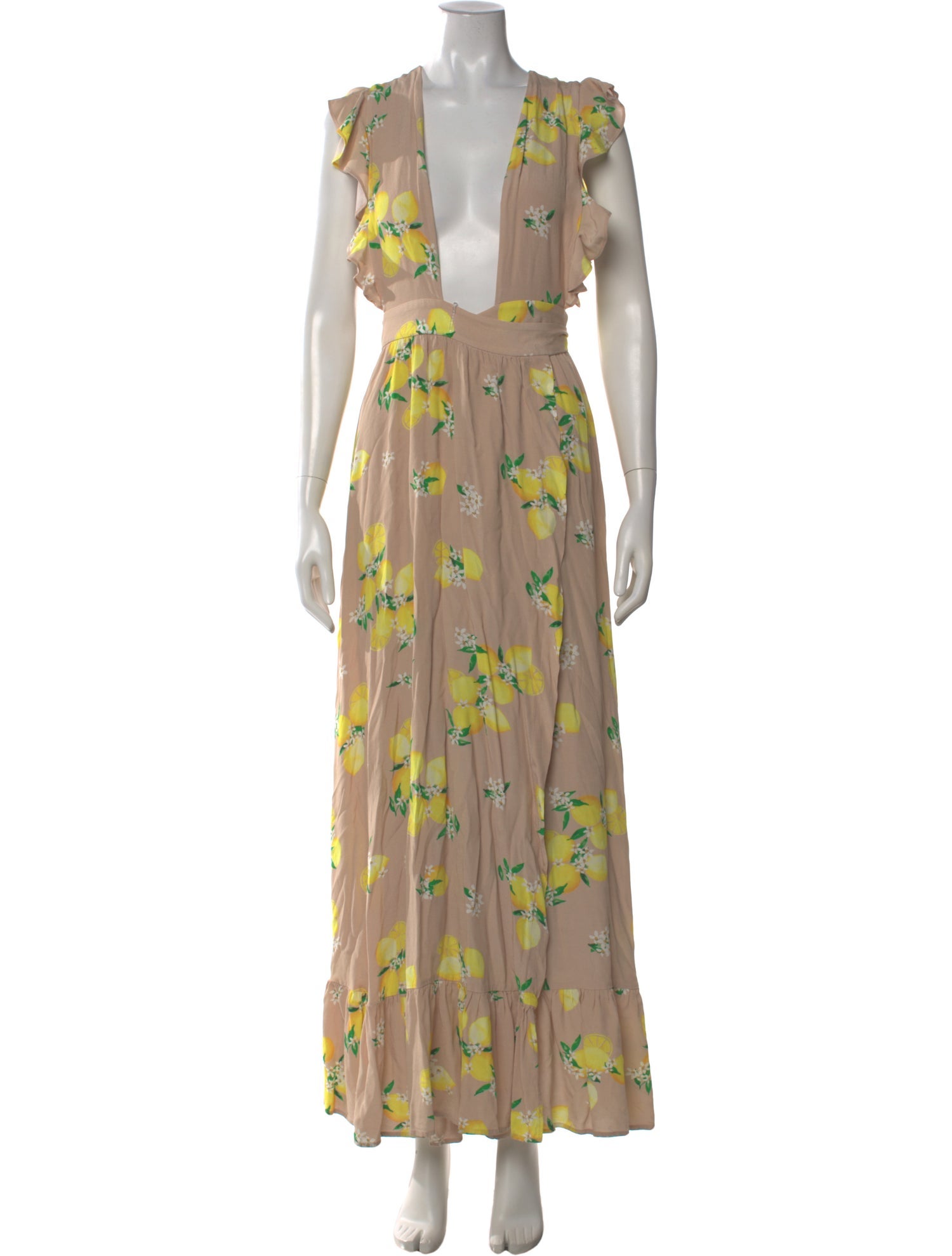 Majorelle Floral Print Long Dress