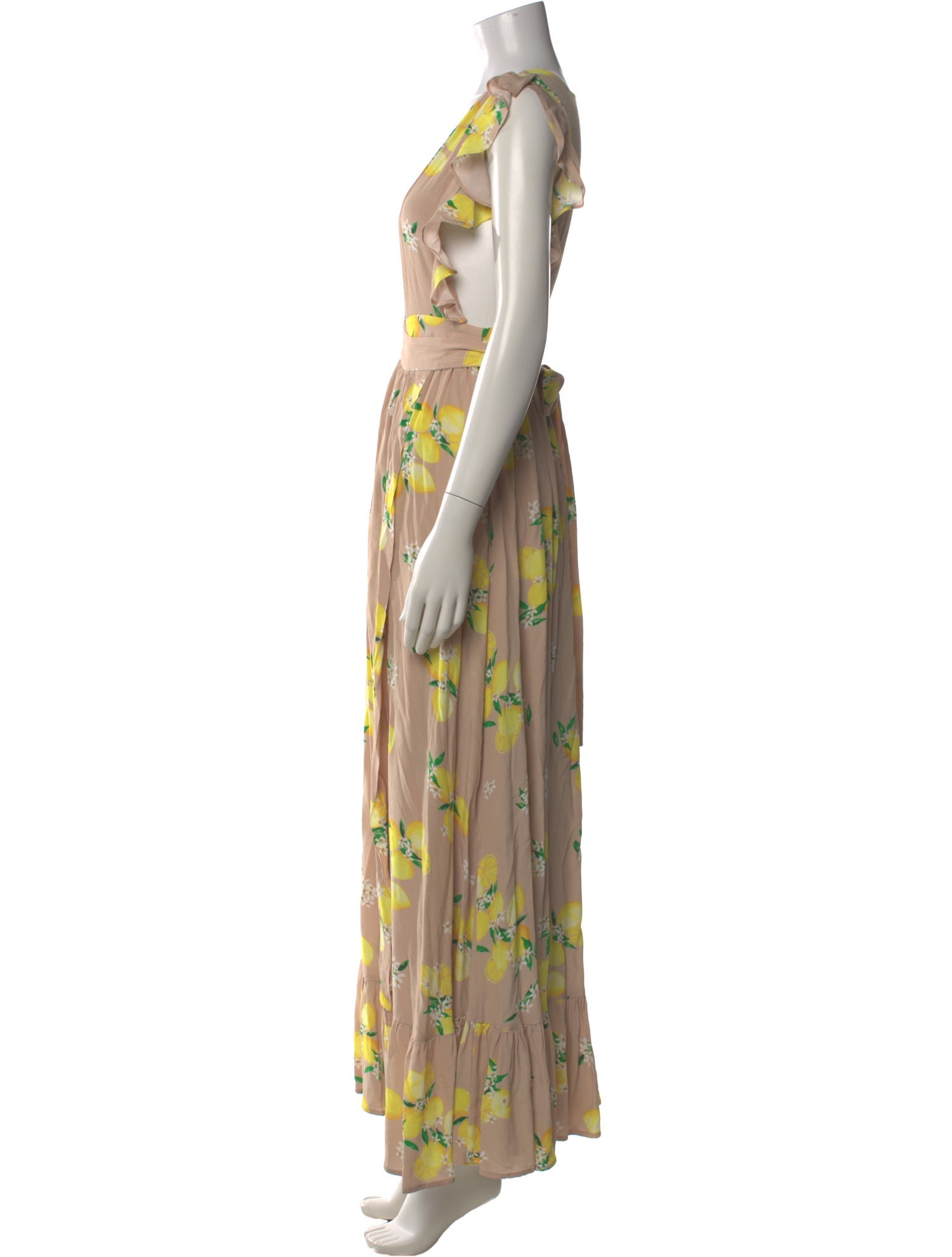 Majorelle Floral Print Long Dress