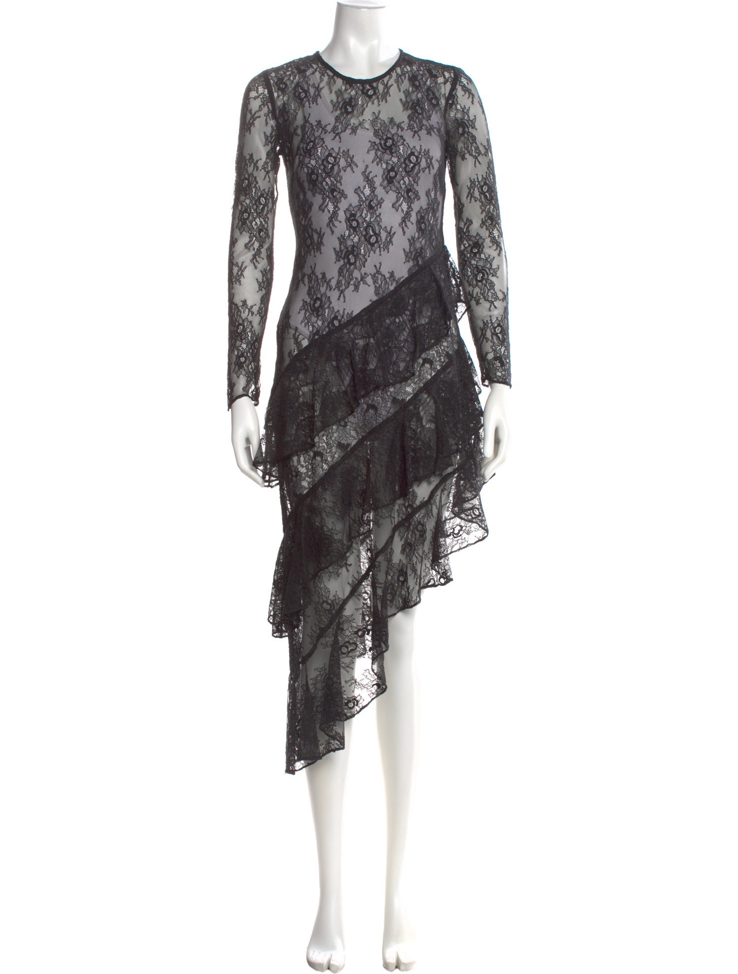 Majorelle Lace Midi Length Dress