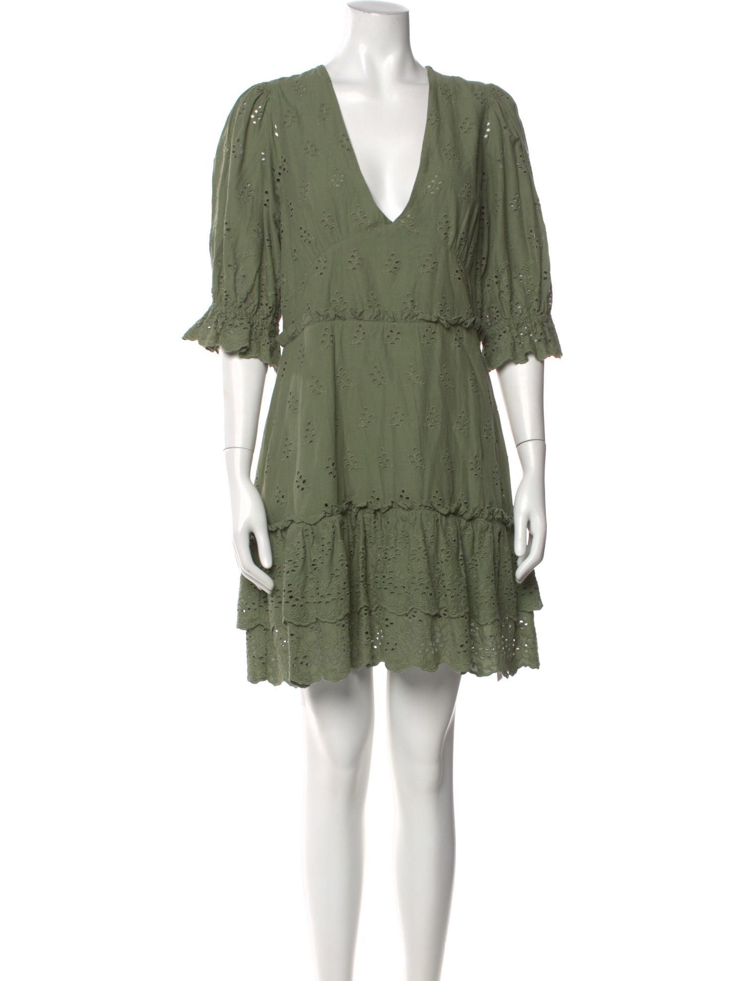 Majorelle V-Neck Mini Dress