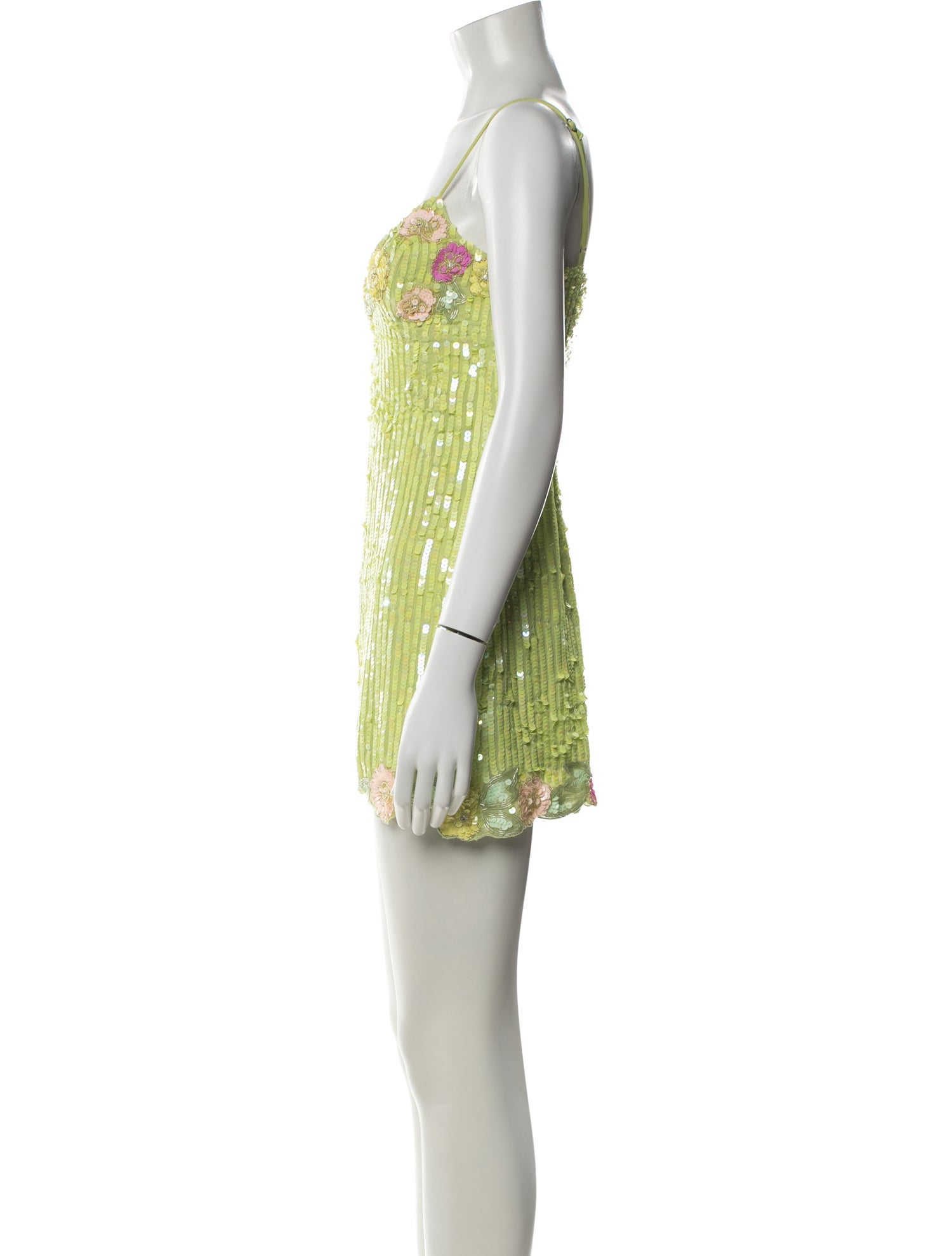 Majorelle Floral Print Mini Dress