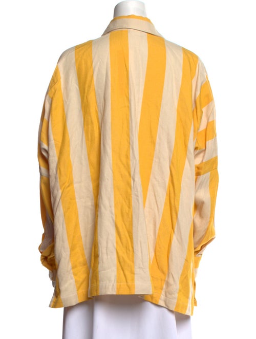 Marrakshi Life Striped Long Sleeve Button-Up Top