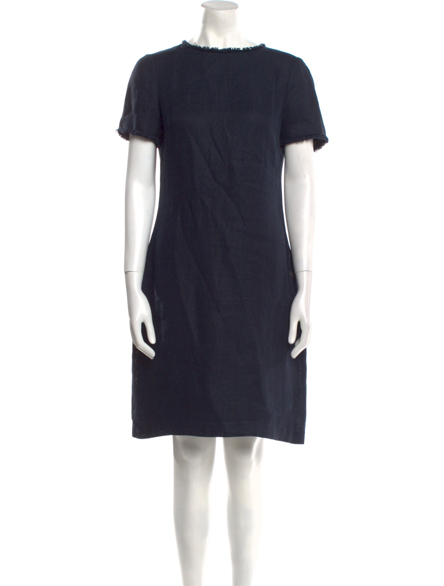 Maskit Crew Neck Knee-Length Dress