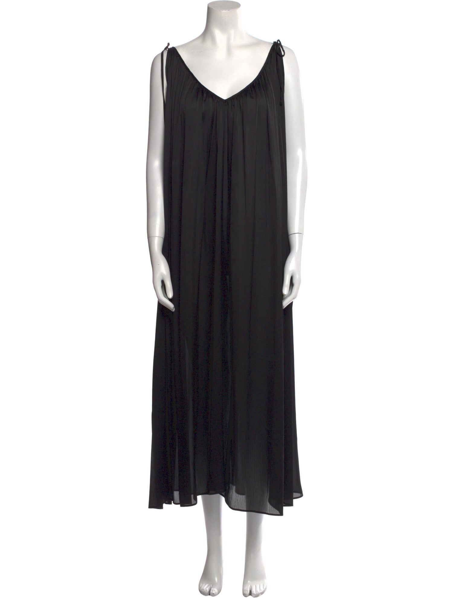 Maskit V-Neck Long Dress