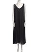 Maskit V-Neck Long Dress