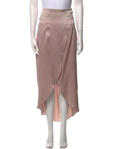 Maskit Skirts Leather Midi Length Skirt L