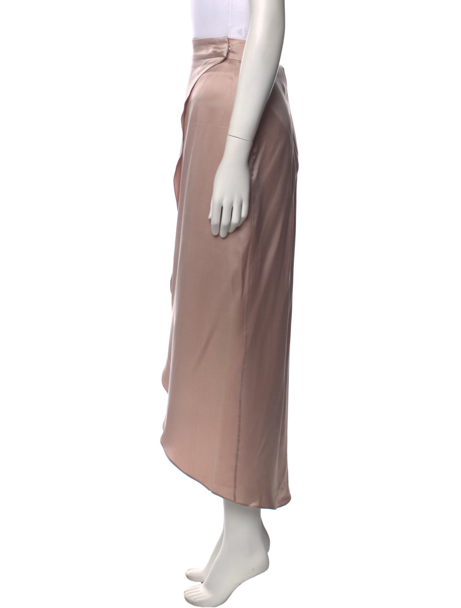 Maskit Leather Midi Length Skirt