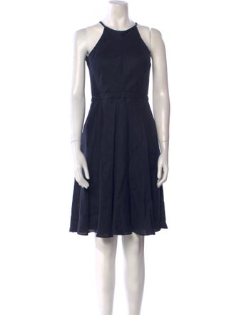 Maskit Crew Neck Knee-Length Dress