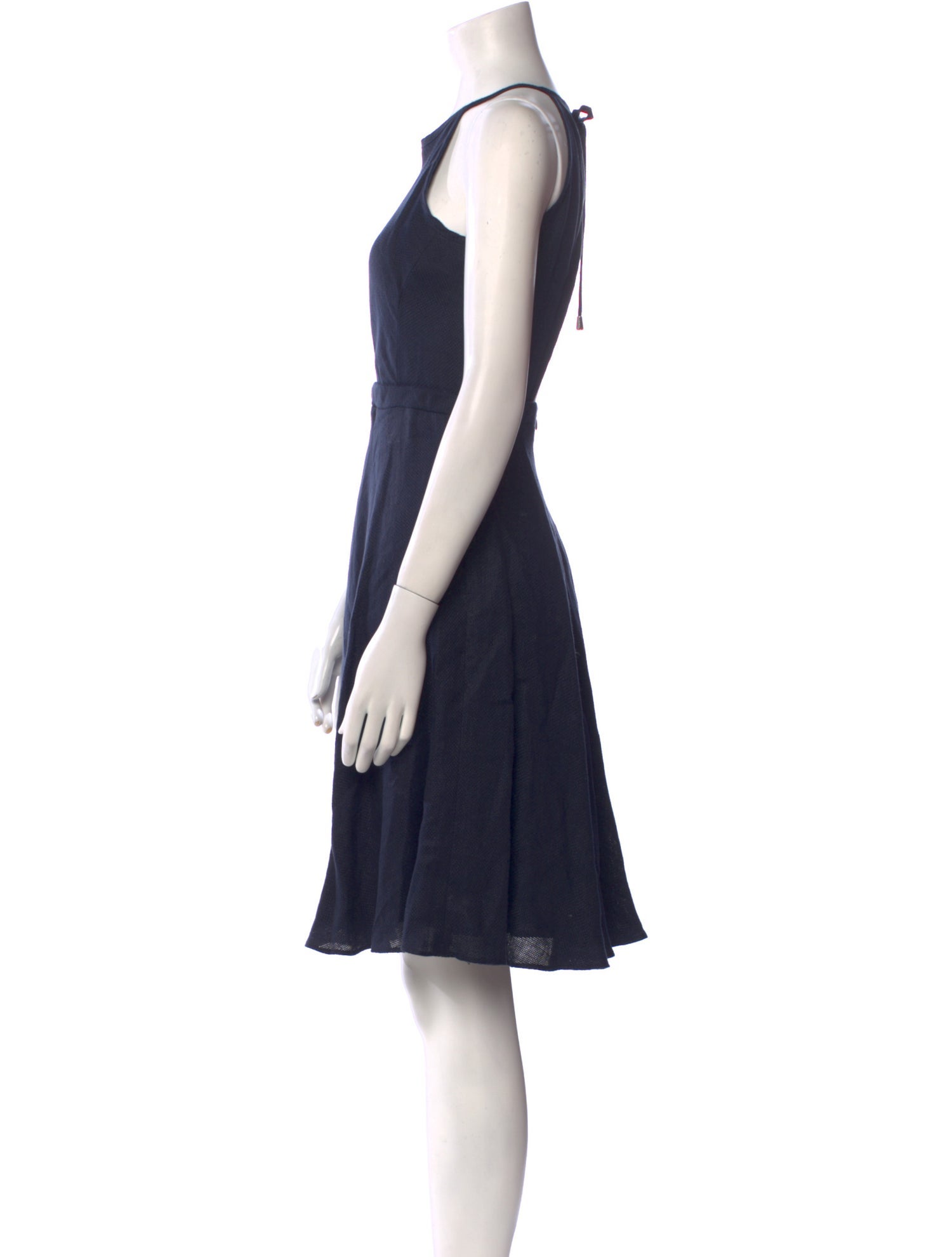 Maskit Crew Neck Knee-Length Dress